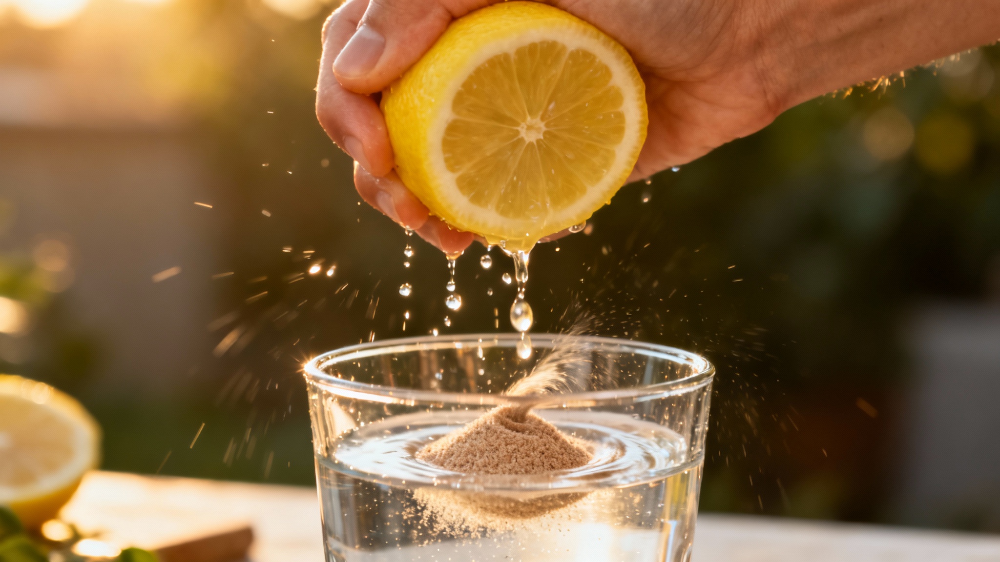 Le cocktail gagnant : eau citronnée et psyllium