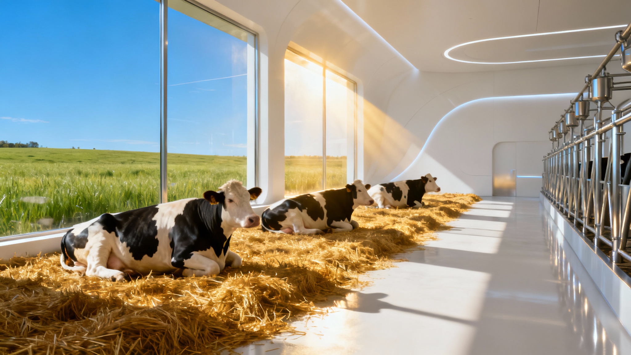 La ferme laitière du futur : Et si les vaches choisissaient leur quotidien ?