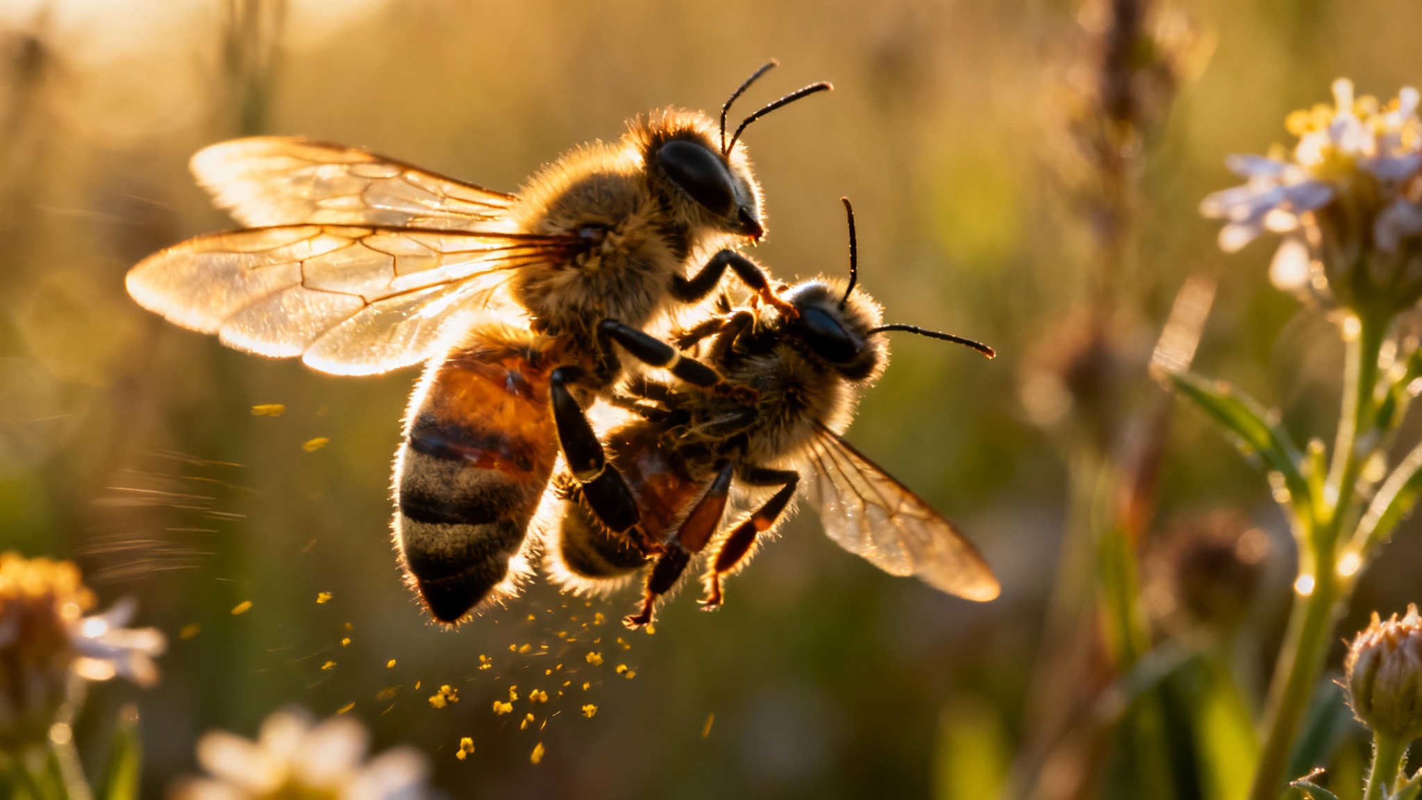 Le sacrifice fatal de l&#039;abeille mâle : l&#039;accouplement est une explosion, littéralement