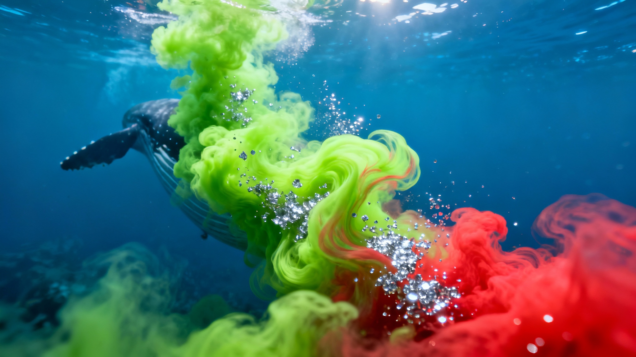 À quoi ressemble une défécation de baleine ?