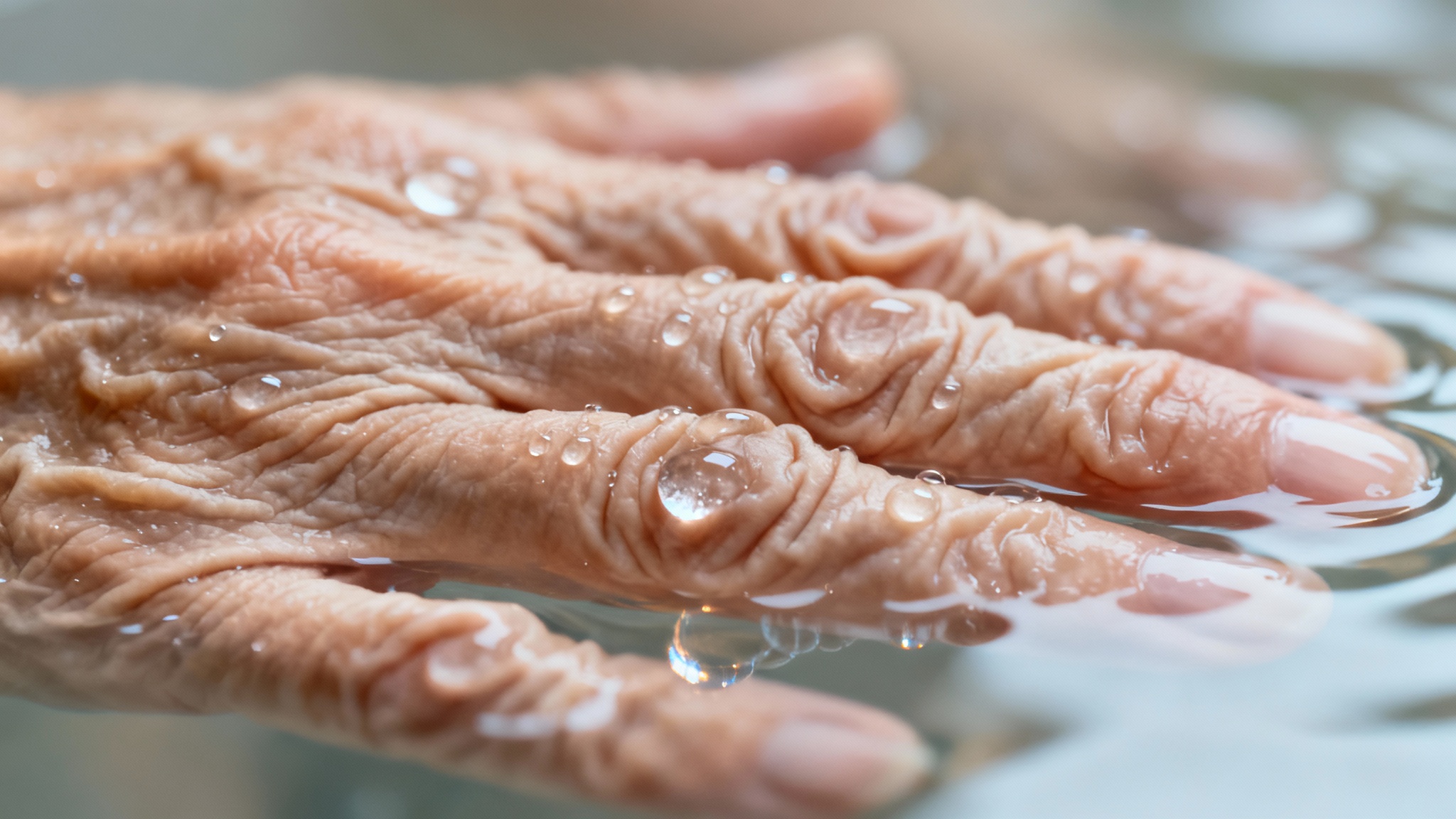 Doigts fripés dans le bain : l&#039;étonnante utilité cachée derrière ce vieux mystère