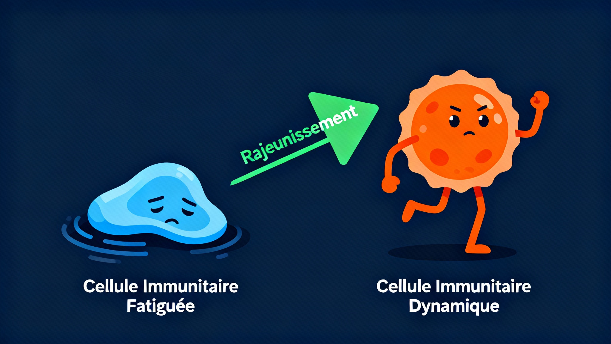 Les résultats : des cellules immunitaires rajeunies