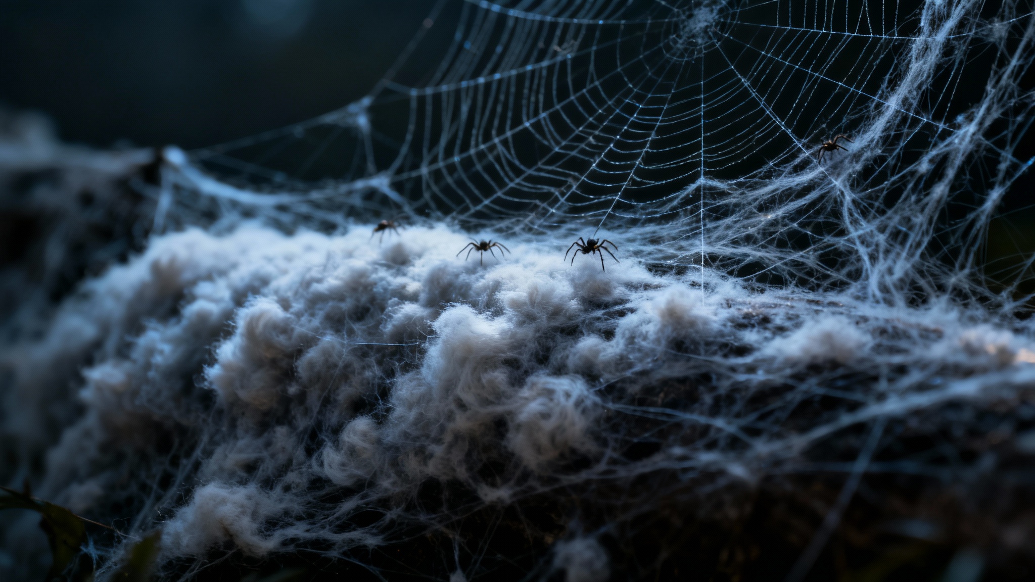 Aux frontières de l&rsquo;Europe, une cité souterraine tissée par 100 000 araignées