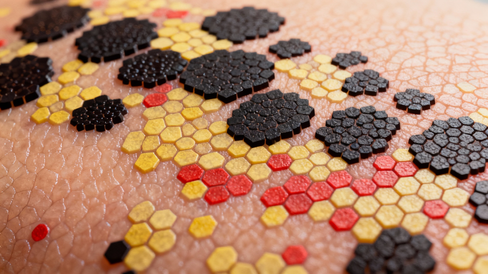 La danse des couleurs sous la peau