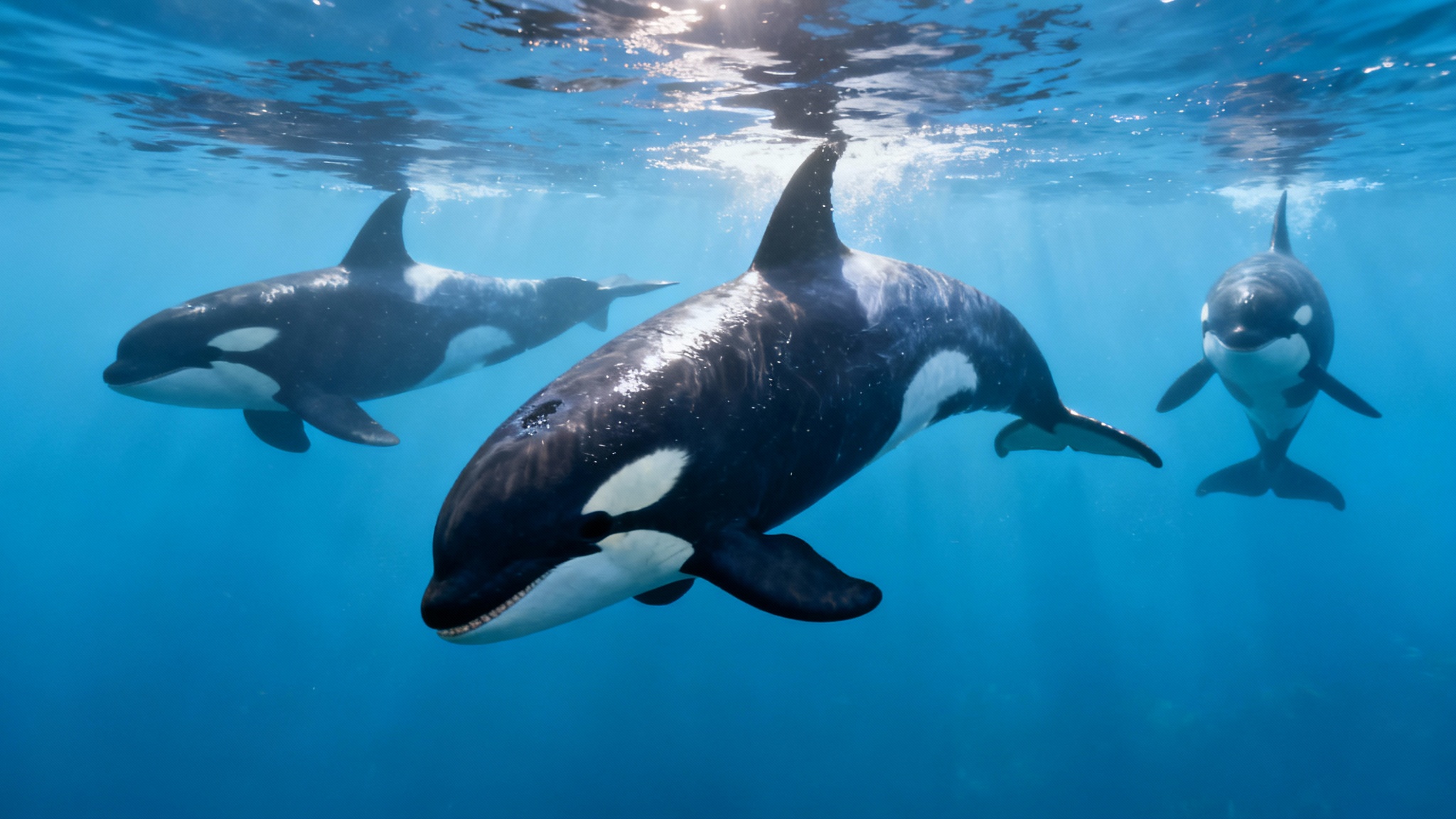 Les épaulards de la côte ouest sont séparés en deux clans distincts et ne se mélangent jamais