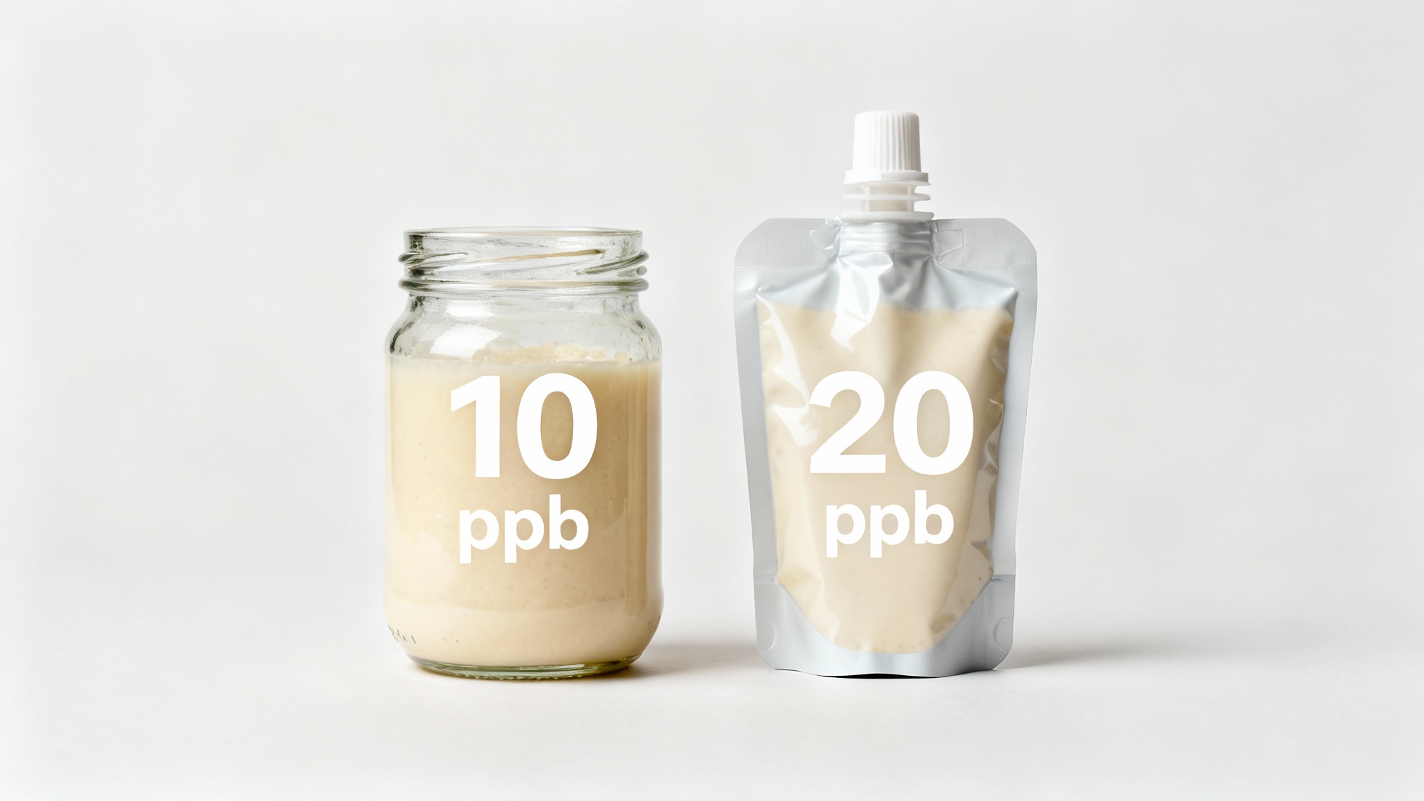 La répartition des nouvelles tolérances pour les aliments pour bébé