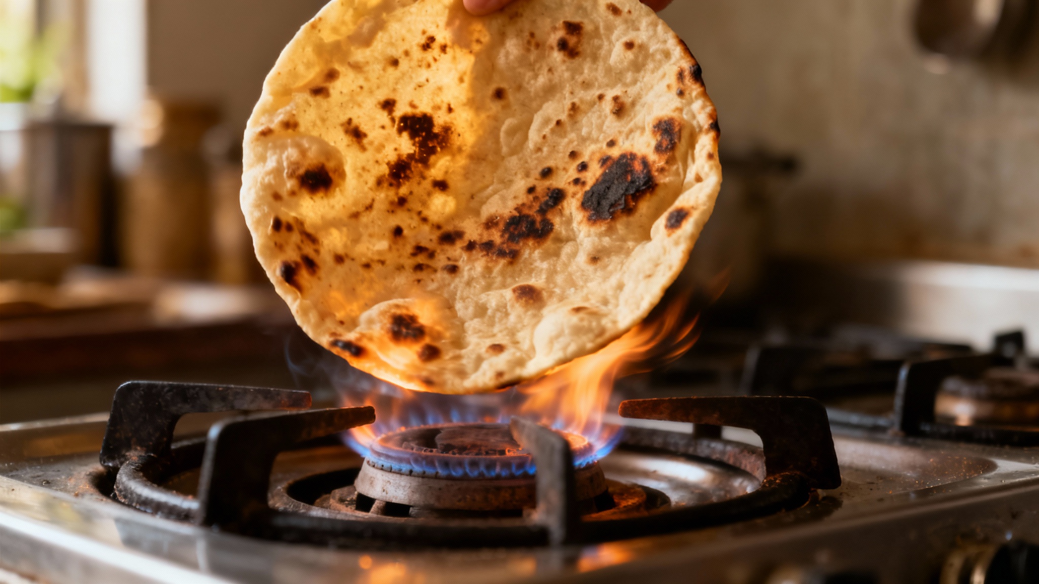 Le geste traditionnel : saisir la flamme