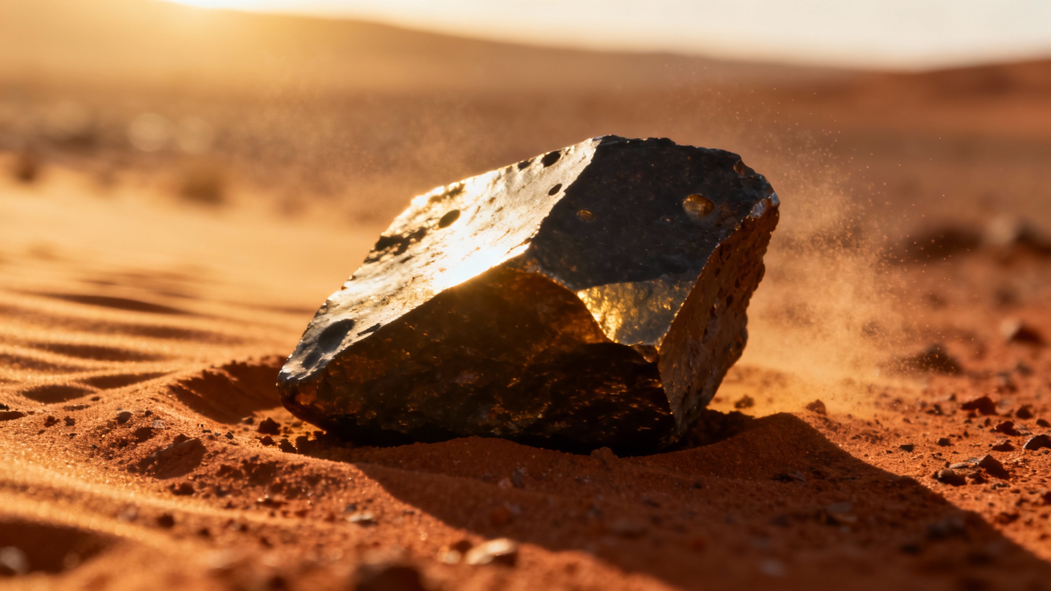 Les fragments sombres venus de l'espace