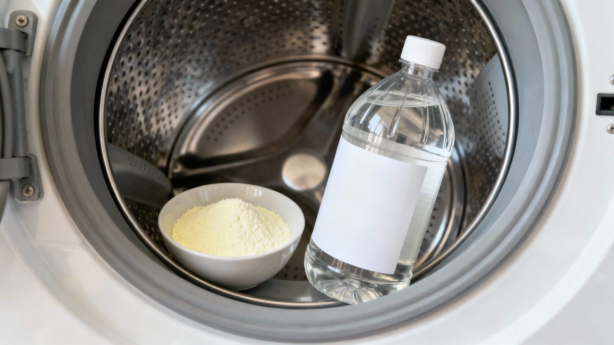 Le traitement choc : vinaigre et bicarbonate à haute température