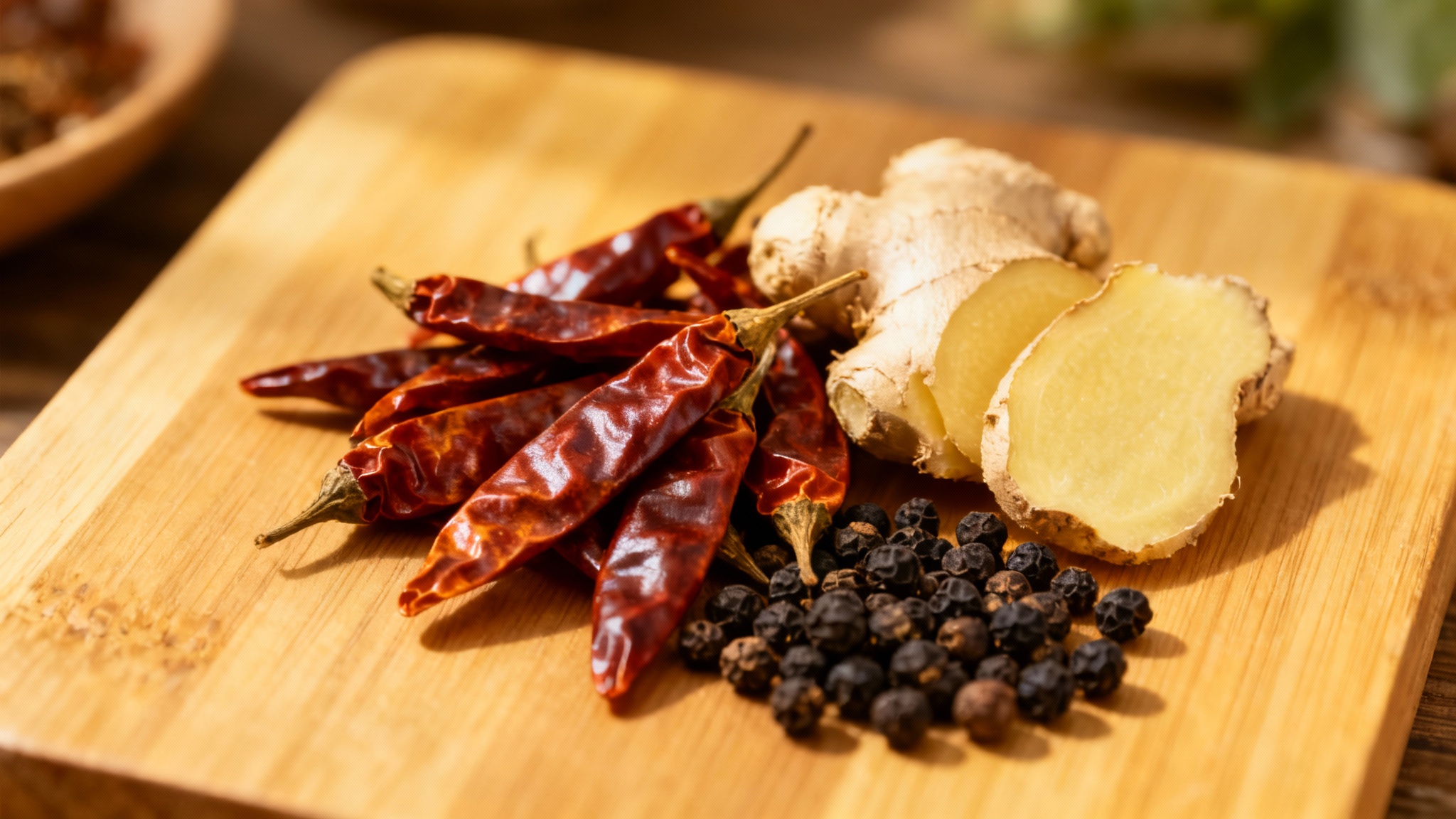 Piment, gingembre, poivre noir : le trio gagnant