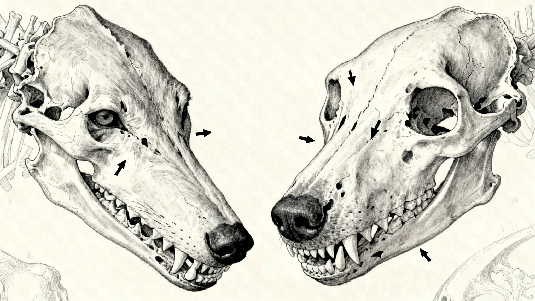 L'ère glaciaire et les crânes 'loup-like'