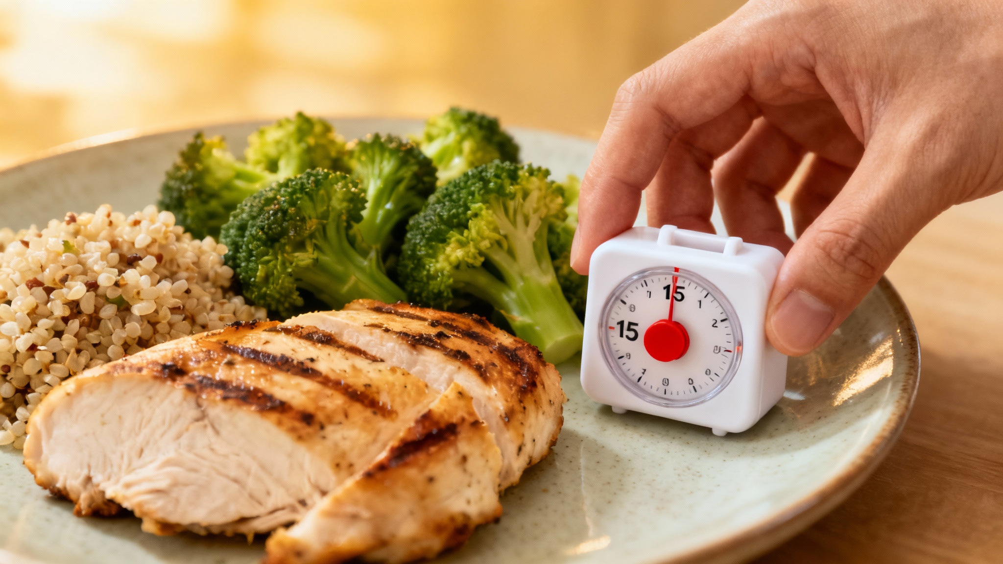 synchroniser son assiette avec son horloge