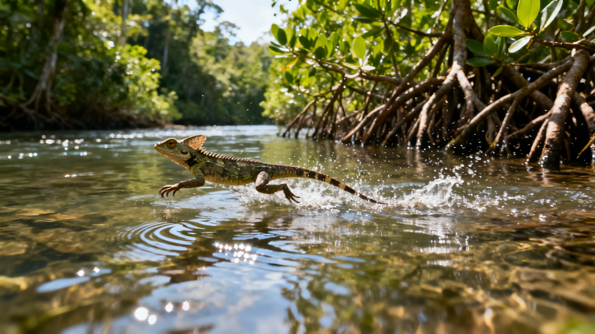 Un super-héros amphibie avec des talents cachés