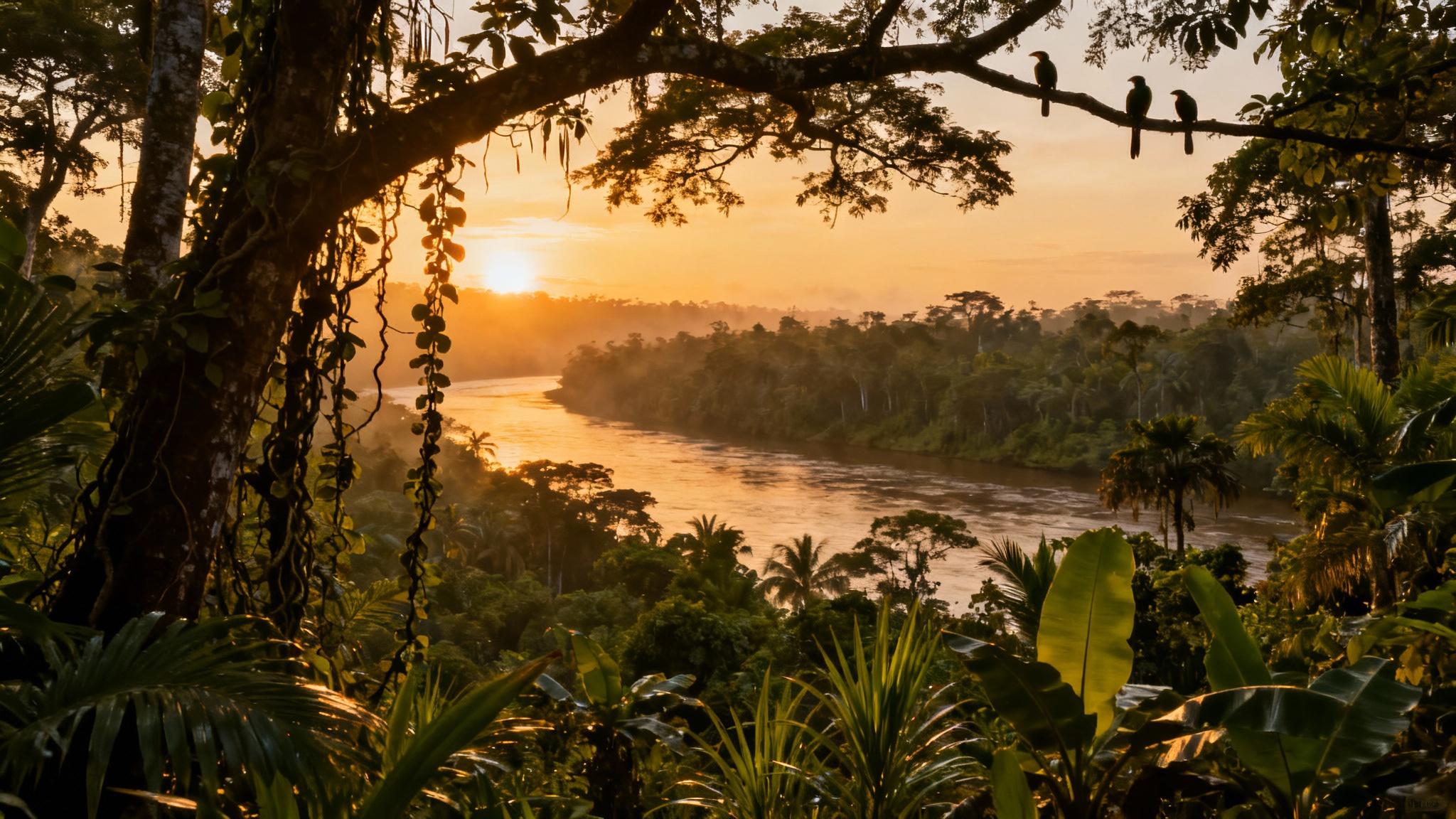 Leur maison au cœur de l'Amazonie