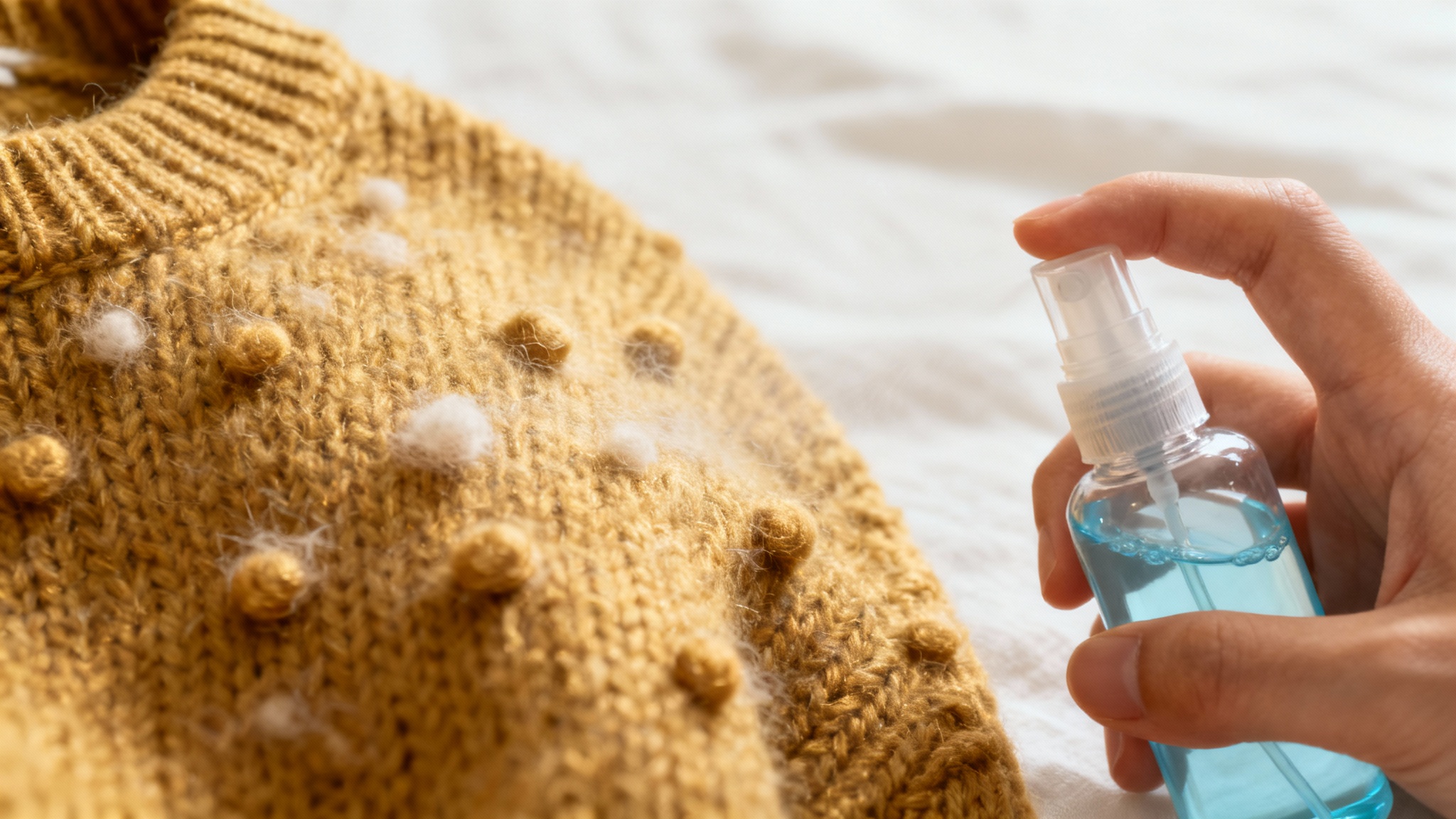 Le cauchemar des bouloches : trois ingrédients du quotidien pour prolonger la vie de vos pulls en maille