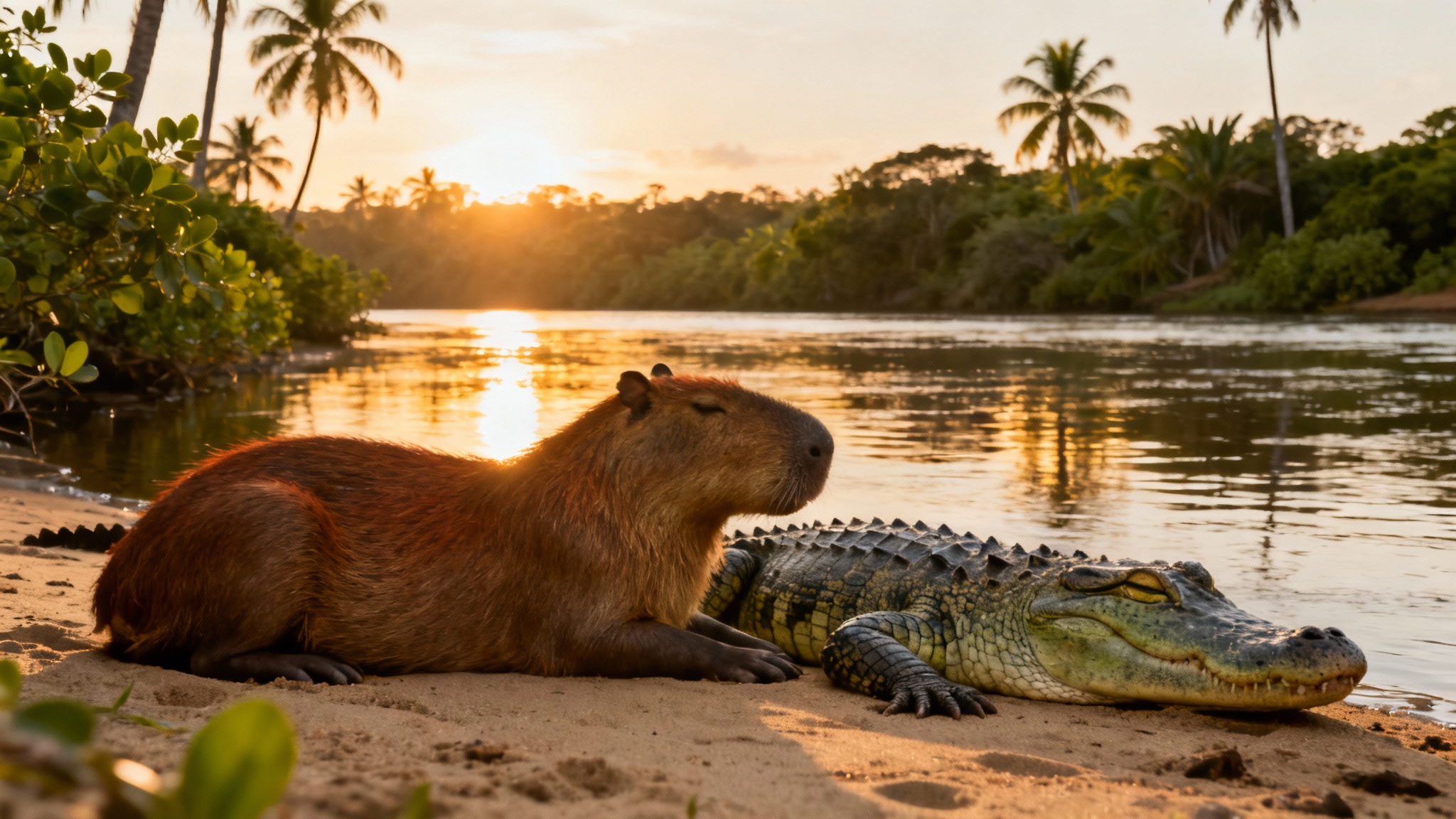 Pourquoi les crocodiles ne mangent-ils pas les capybaras ? Le secret d&#039;une amitié improbable