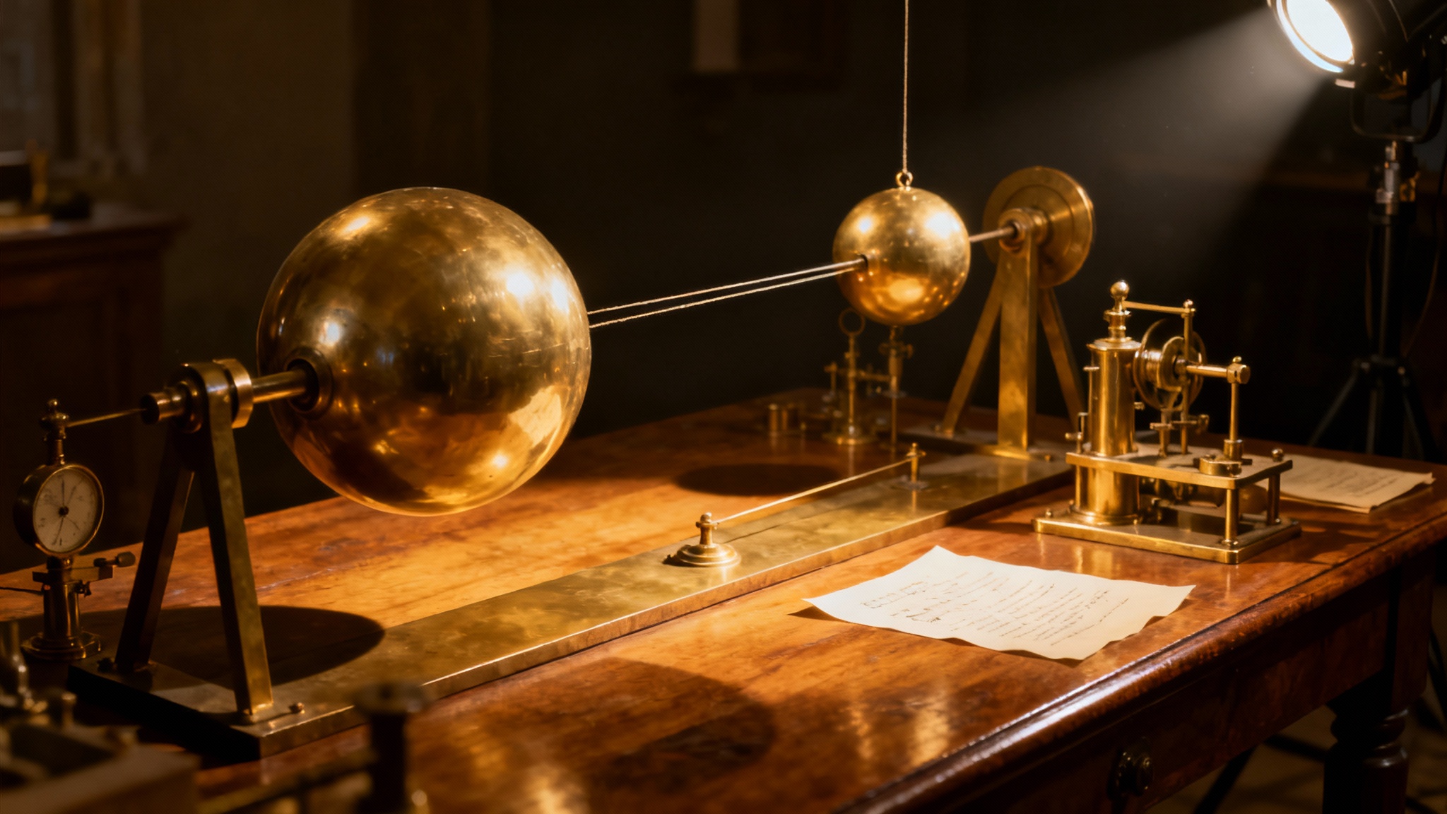 L&#039;expérience de Cavendish : comment deux petites sphères de métal ont servi à peser la Terre