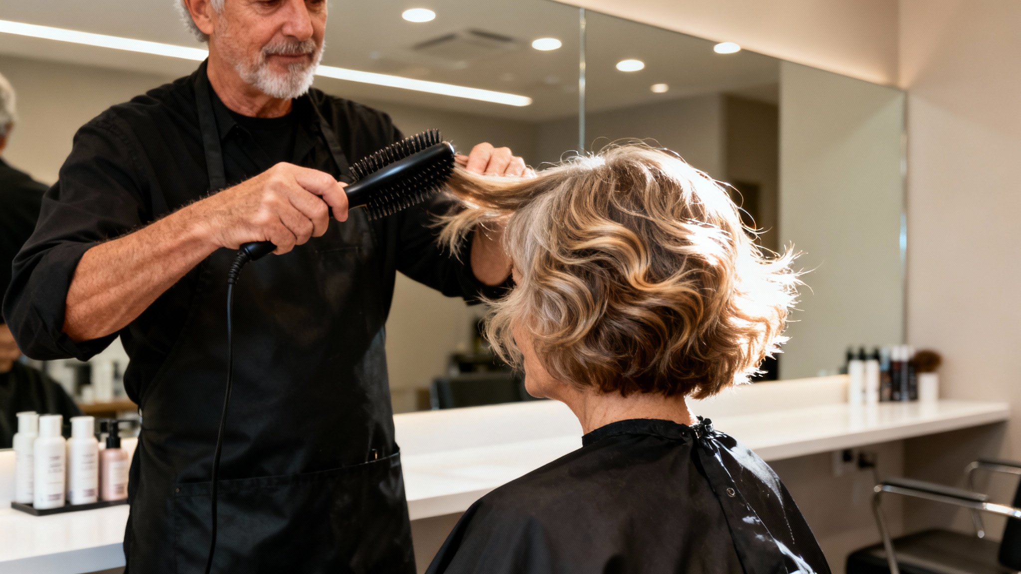 La coupe courte ultime pour les cheveux fins après 50 ans, selon le champion du monde de coiffure