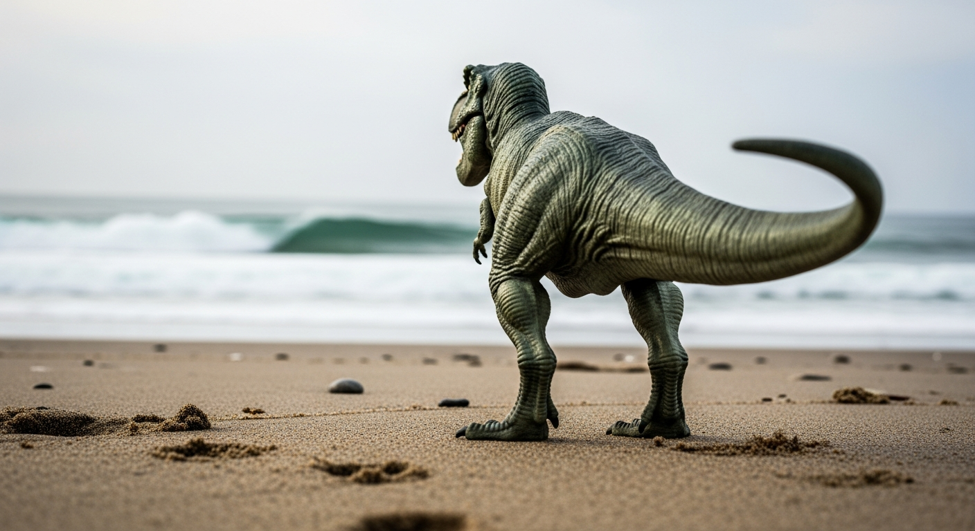 Incroyable trouvaille : une fillette de 10 ans découvre des empreintes de dinosaures sur la plage