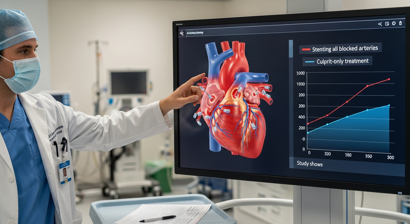 Crise cardiaque : pourquoi traiter toutes les artères bouchées sauve des vies