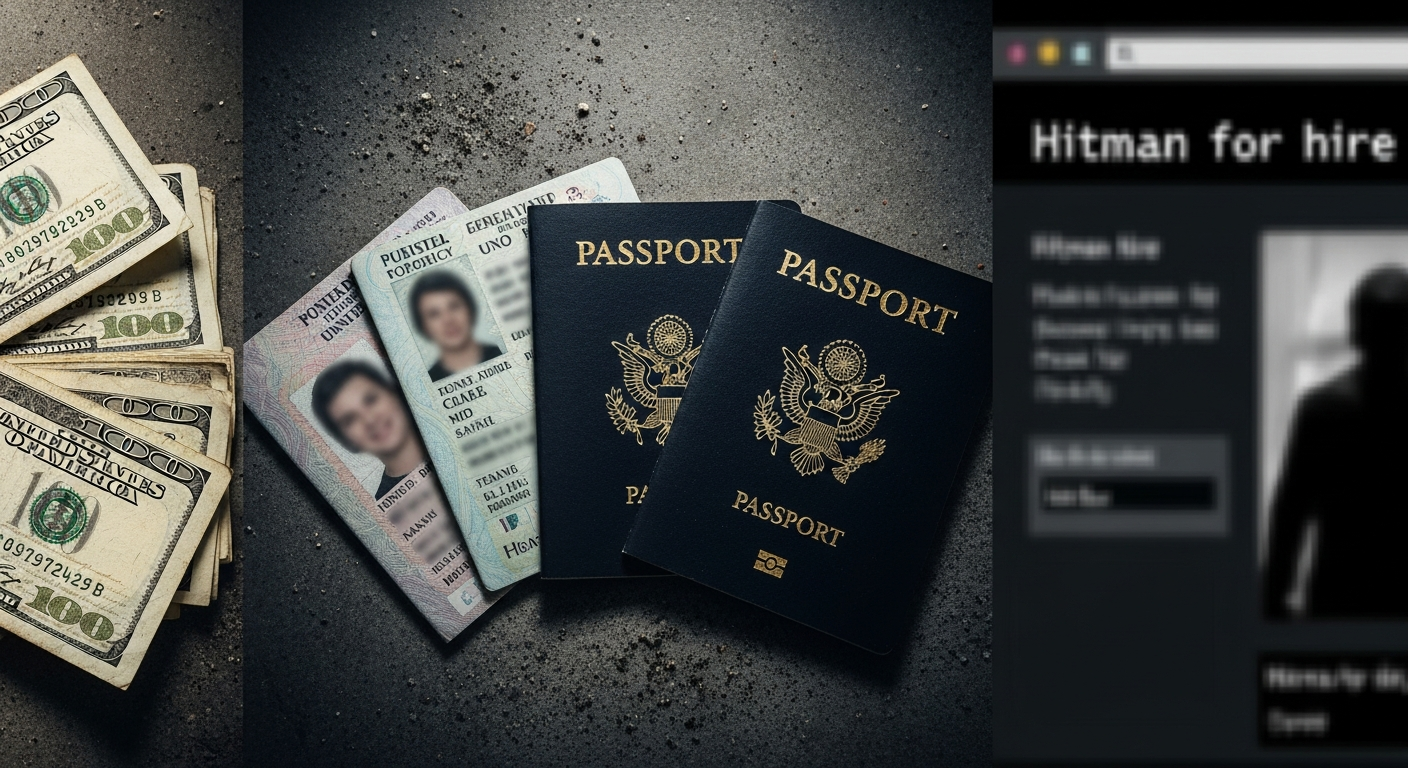 Fausse monnaie, tueurs à gages et prédateurs : les autres horreurs du dark web