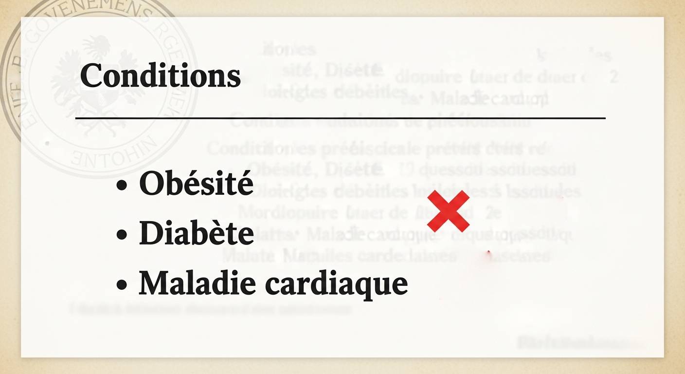 Qu'est-ce que 'l'interdiction pour obésité' ?