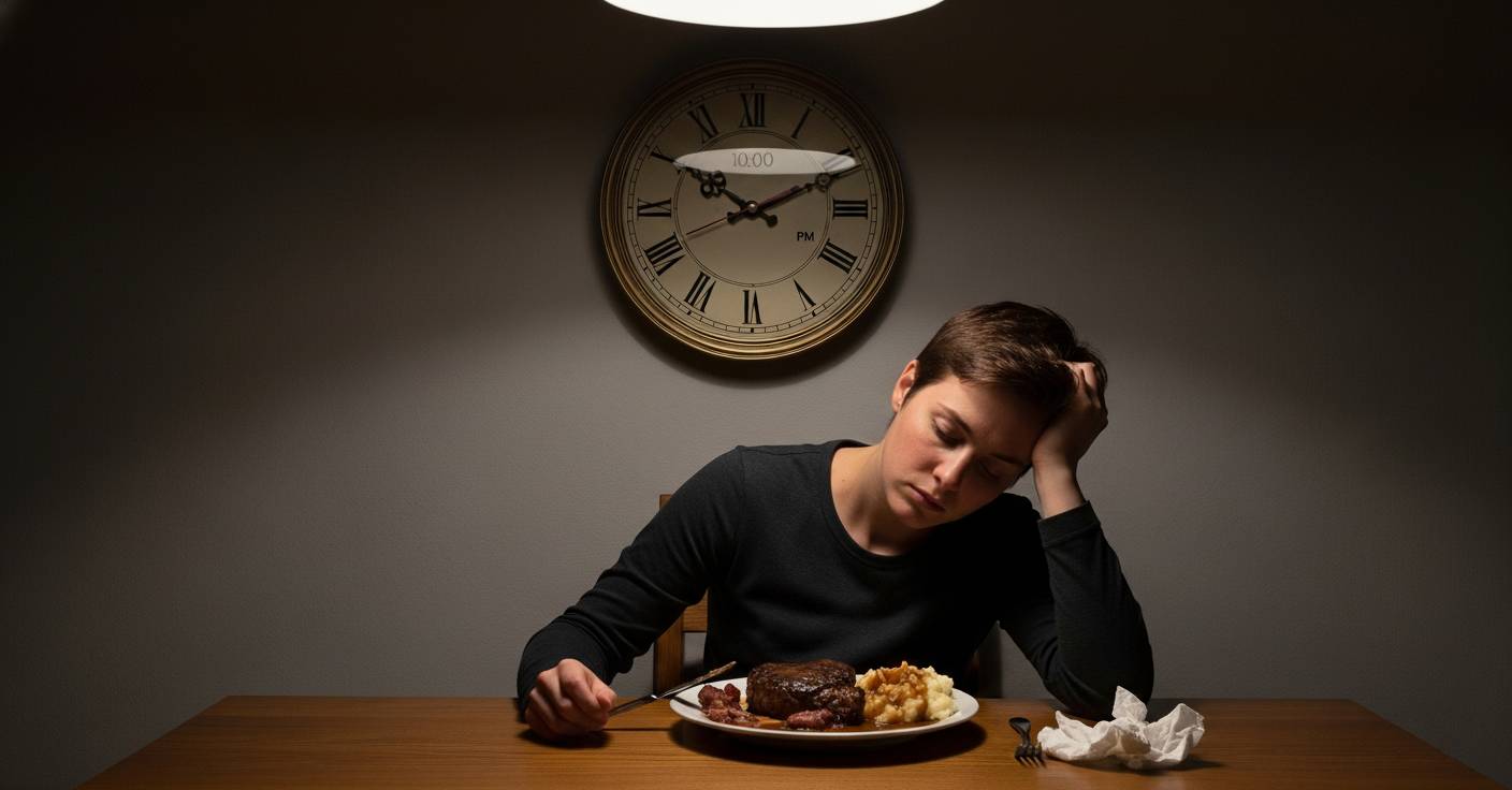 Avant de dormir : attention aux dîners tardifs