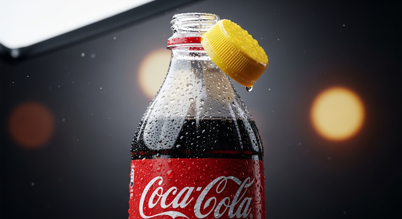 Pourquoi certaines bouteilles de Coca-Cola sont équipées d’un bouchon jaune ?