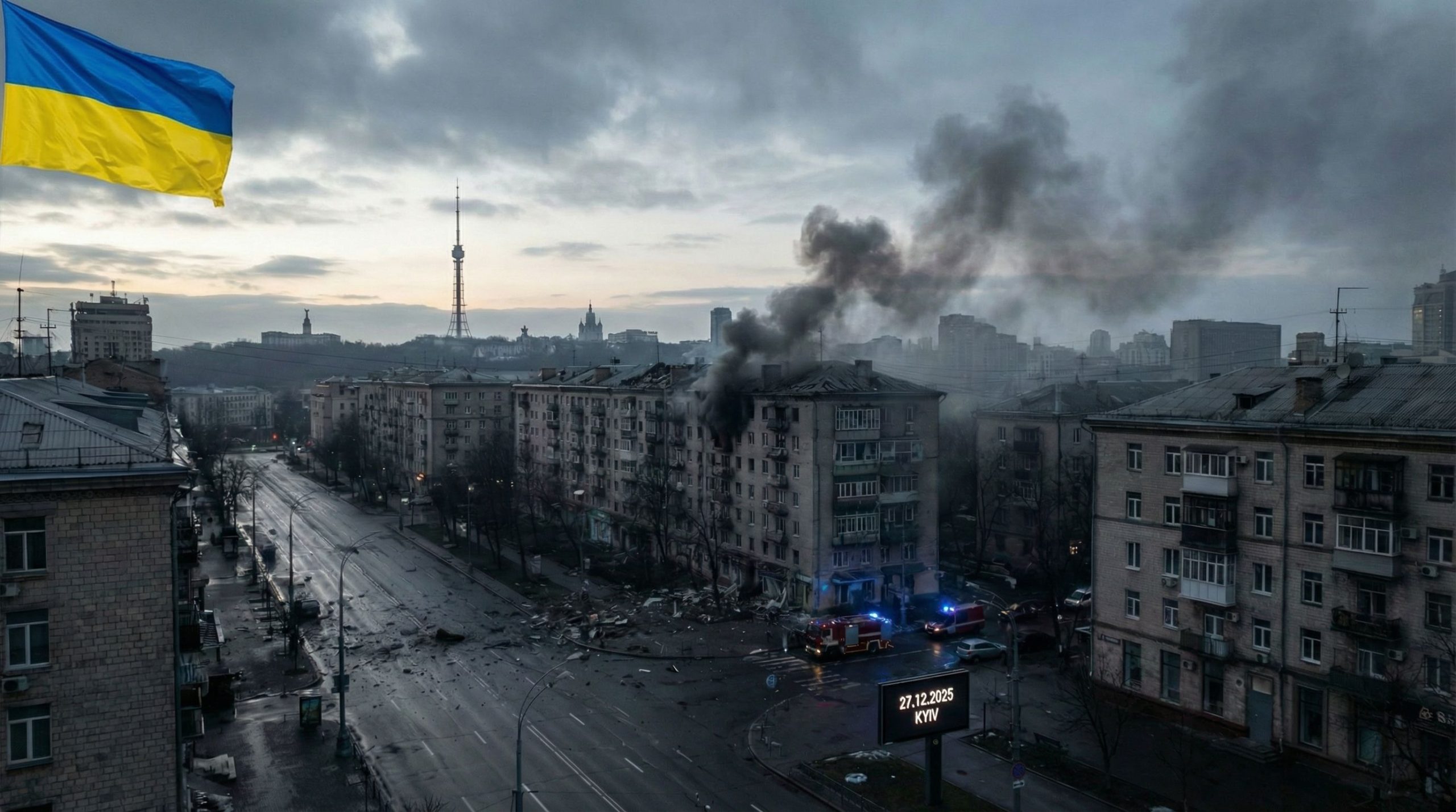 Déluge de feu sur Kiev à l&rsquo;aube du sommet Trump-Zelensky