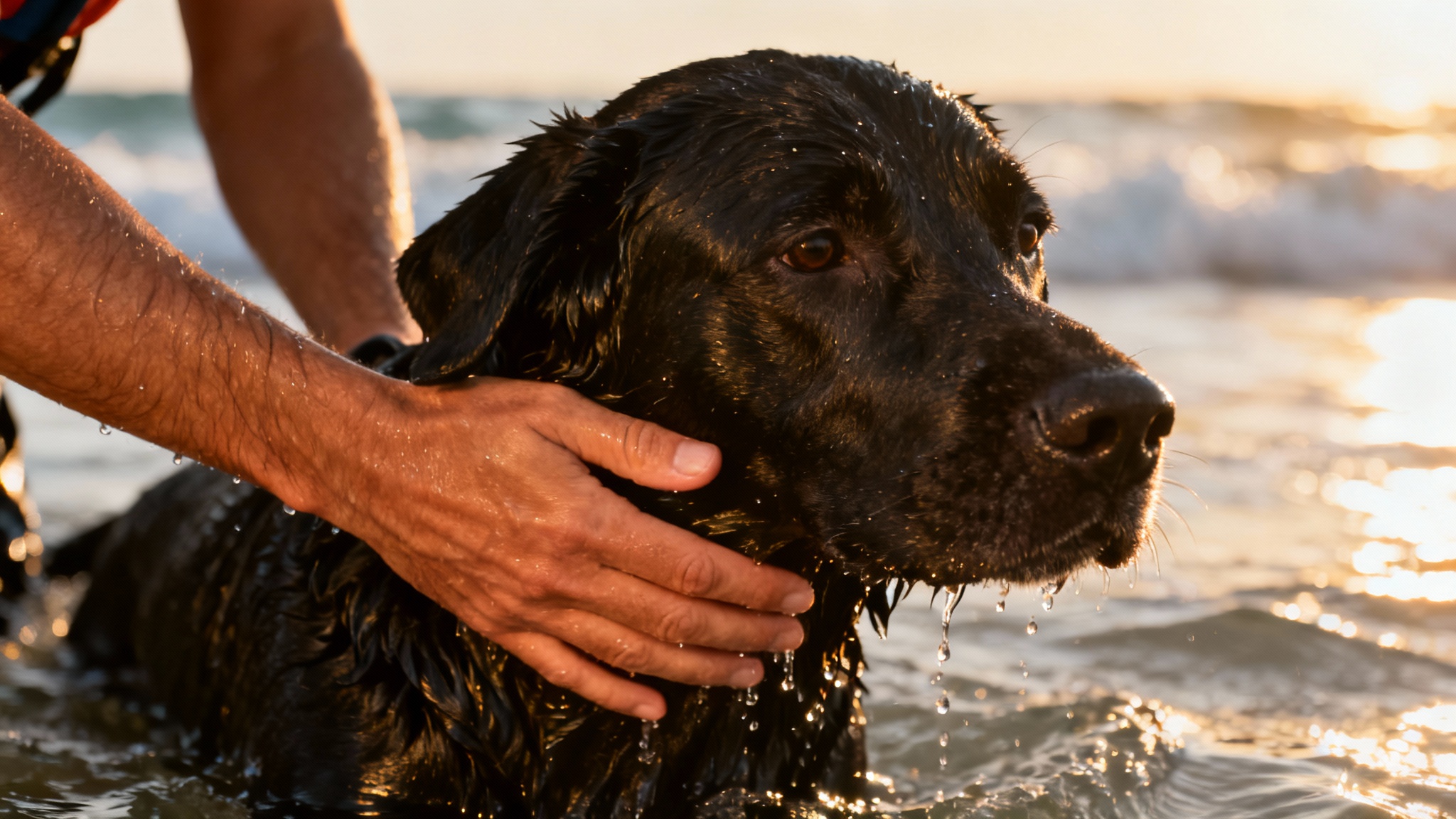 Portée disparue, une chienne retrouvée seule en pleine mer, le miracle de sadie