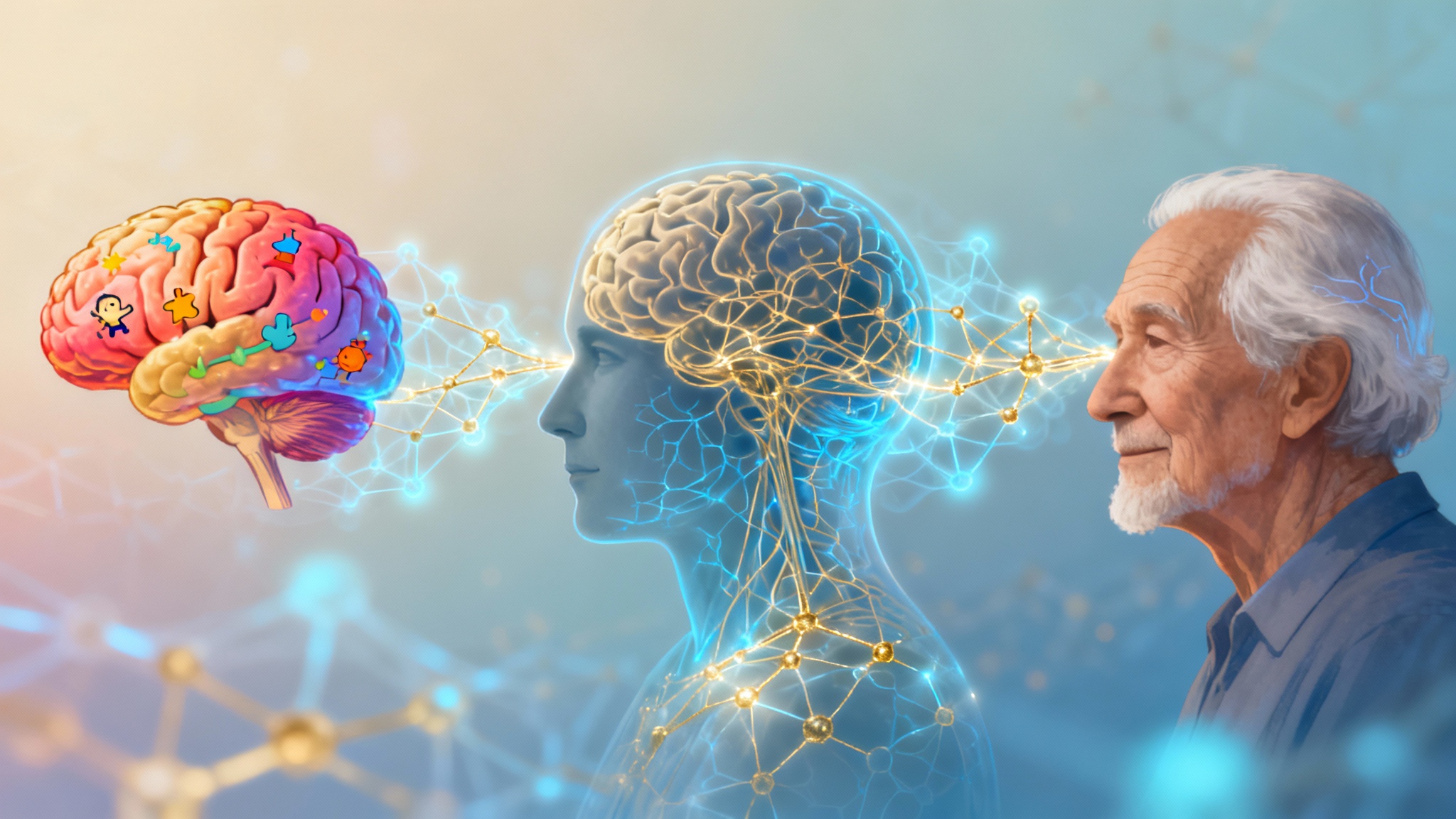 Le cerveau humain vit sa propre tournée des âges, et c&#039;est fascinant