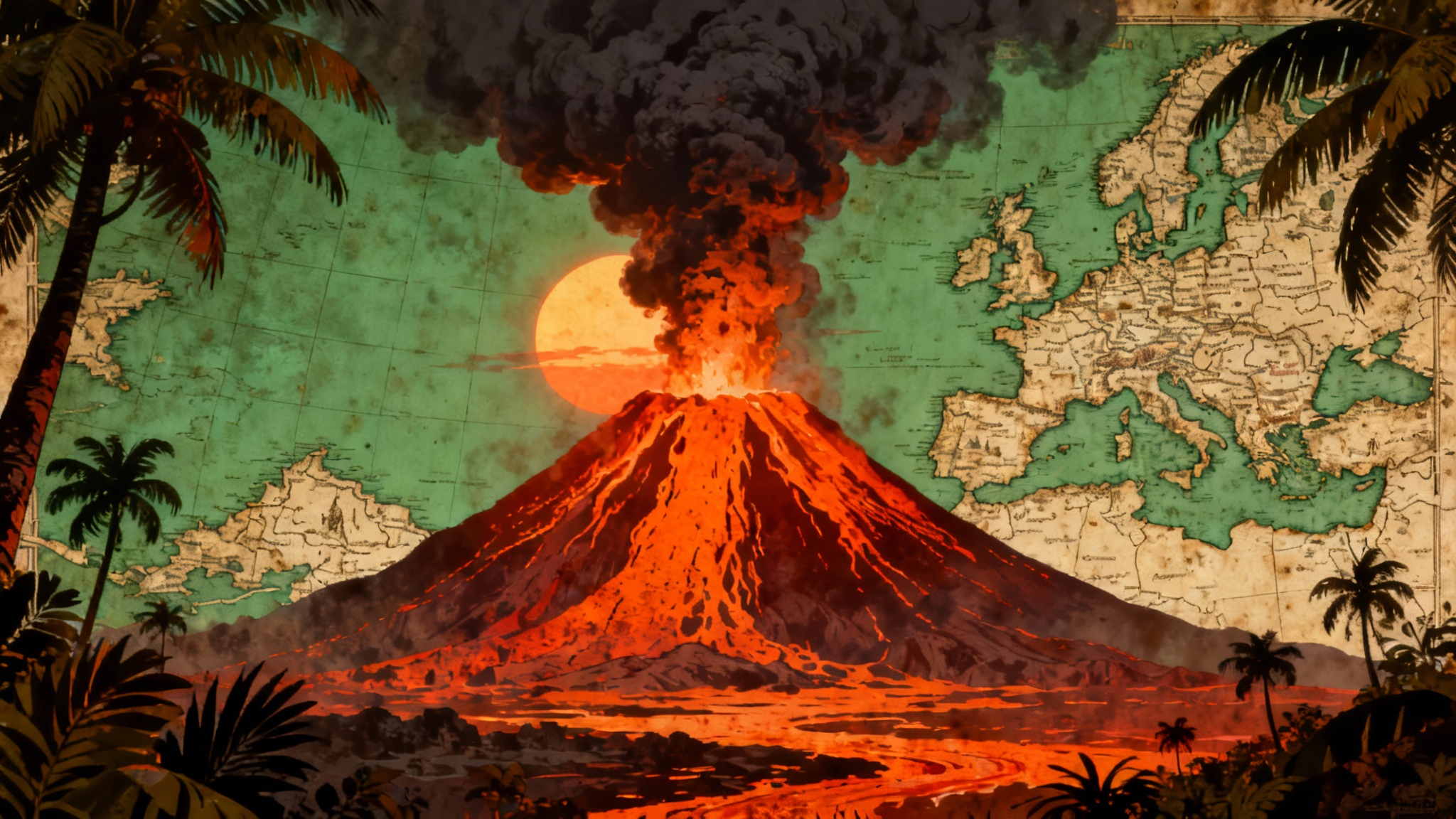 Le baiser glacé du volcan : quand le climat a invité la peste noire