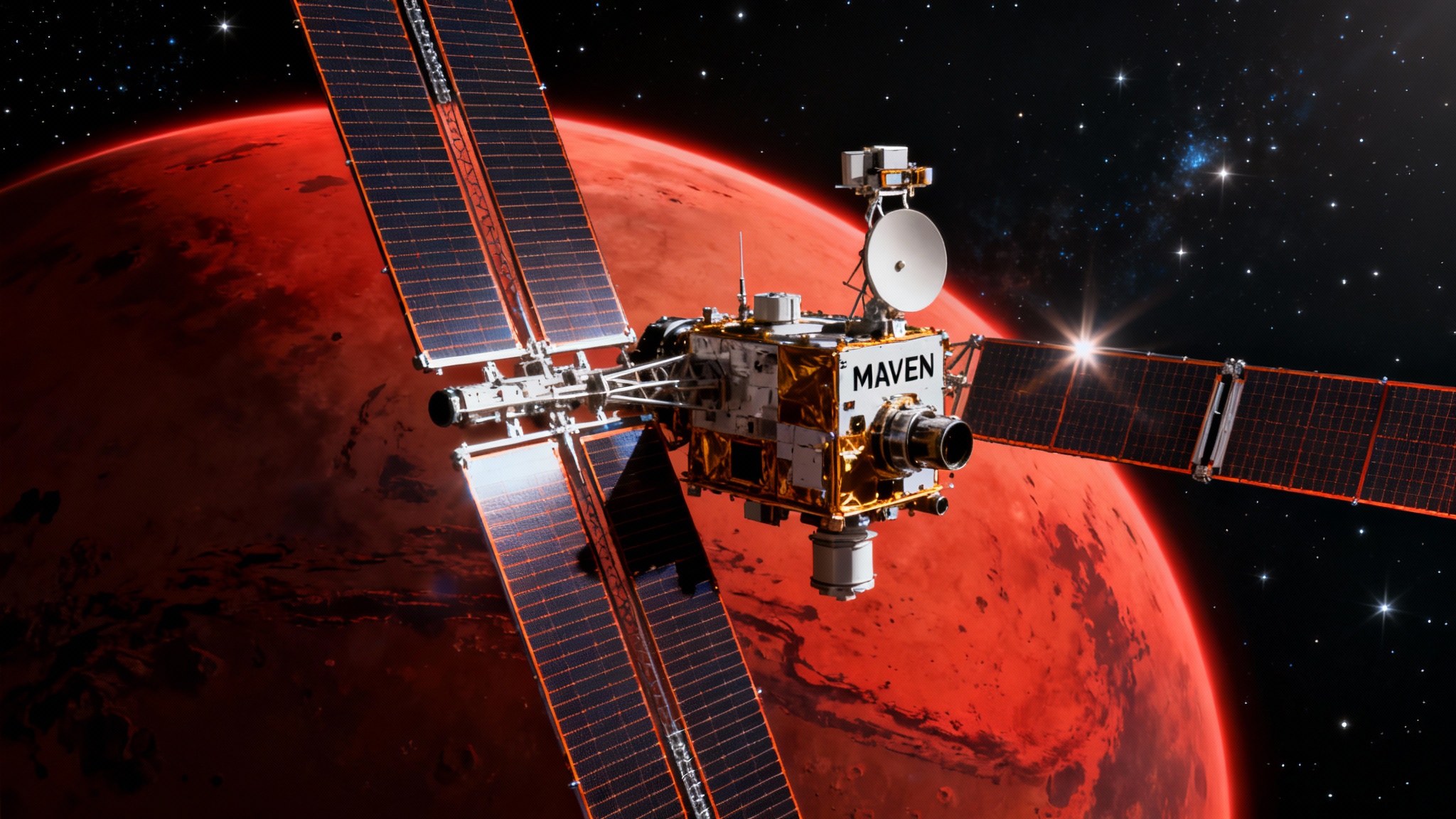 Silence radio autour de Mars : la sonde MAVEN ne répond plus après une anomalie inquiétante