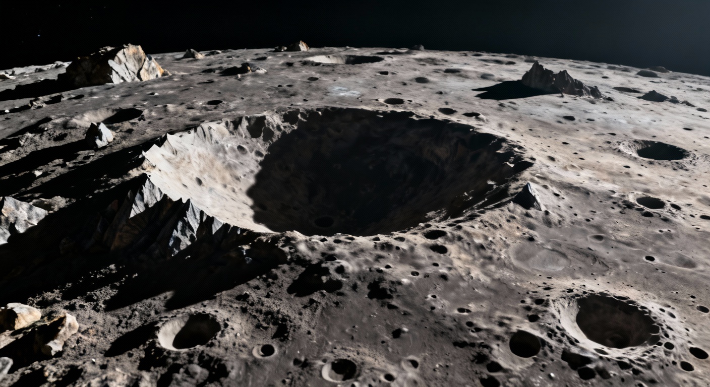Une immense masse de granit émettant de la chaleur découverte sous la surface de la Lune