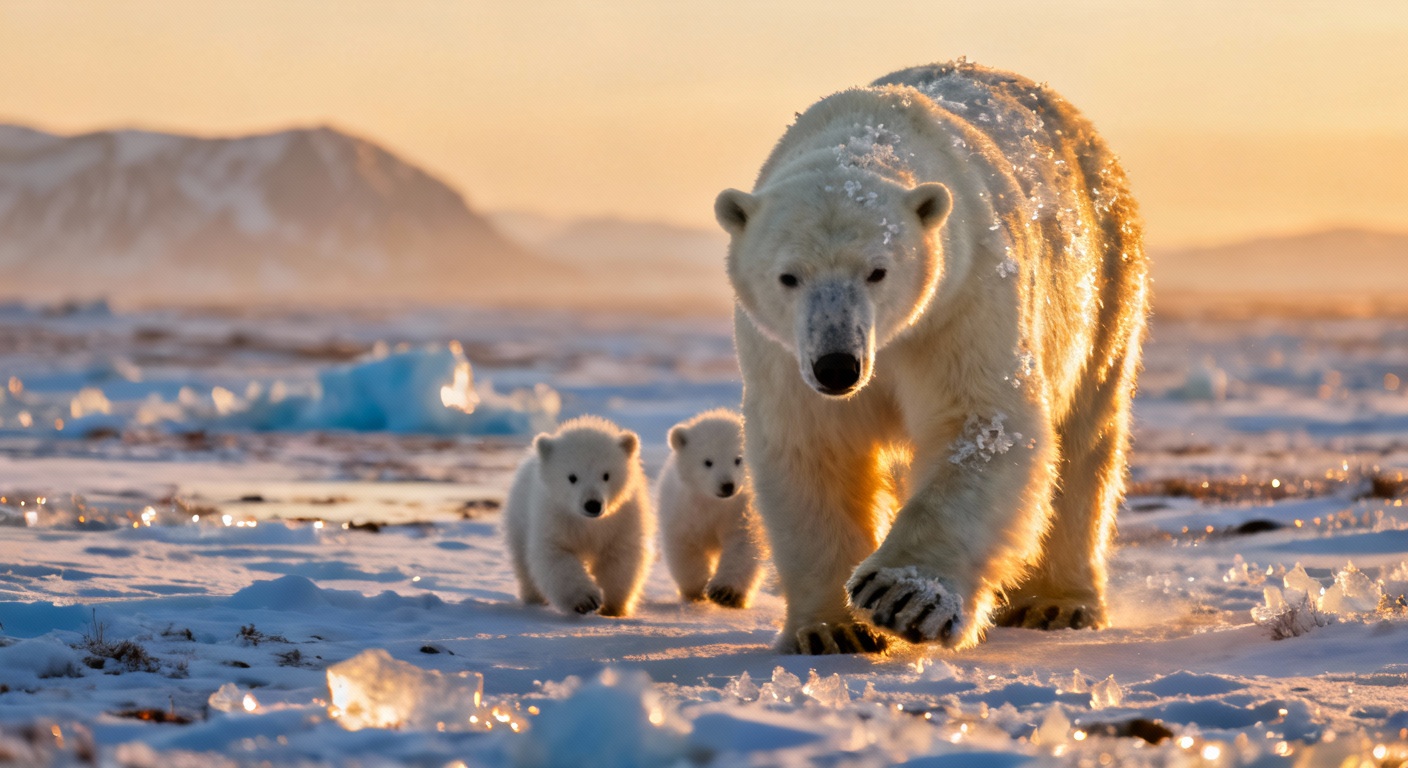 Une maman ours polaire adopte un orphelin : un événement rarissime observé dans la baie d'Hudson