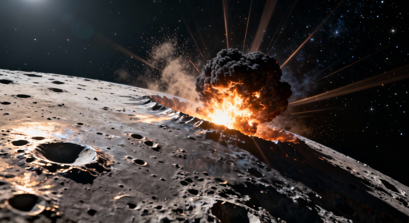 Un objet s’est écrasé sur la Lune – et les astronomes ont réussi à tout enregistrer