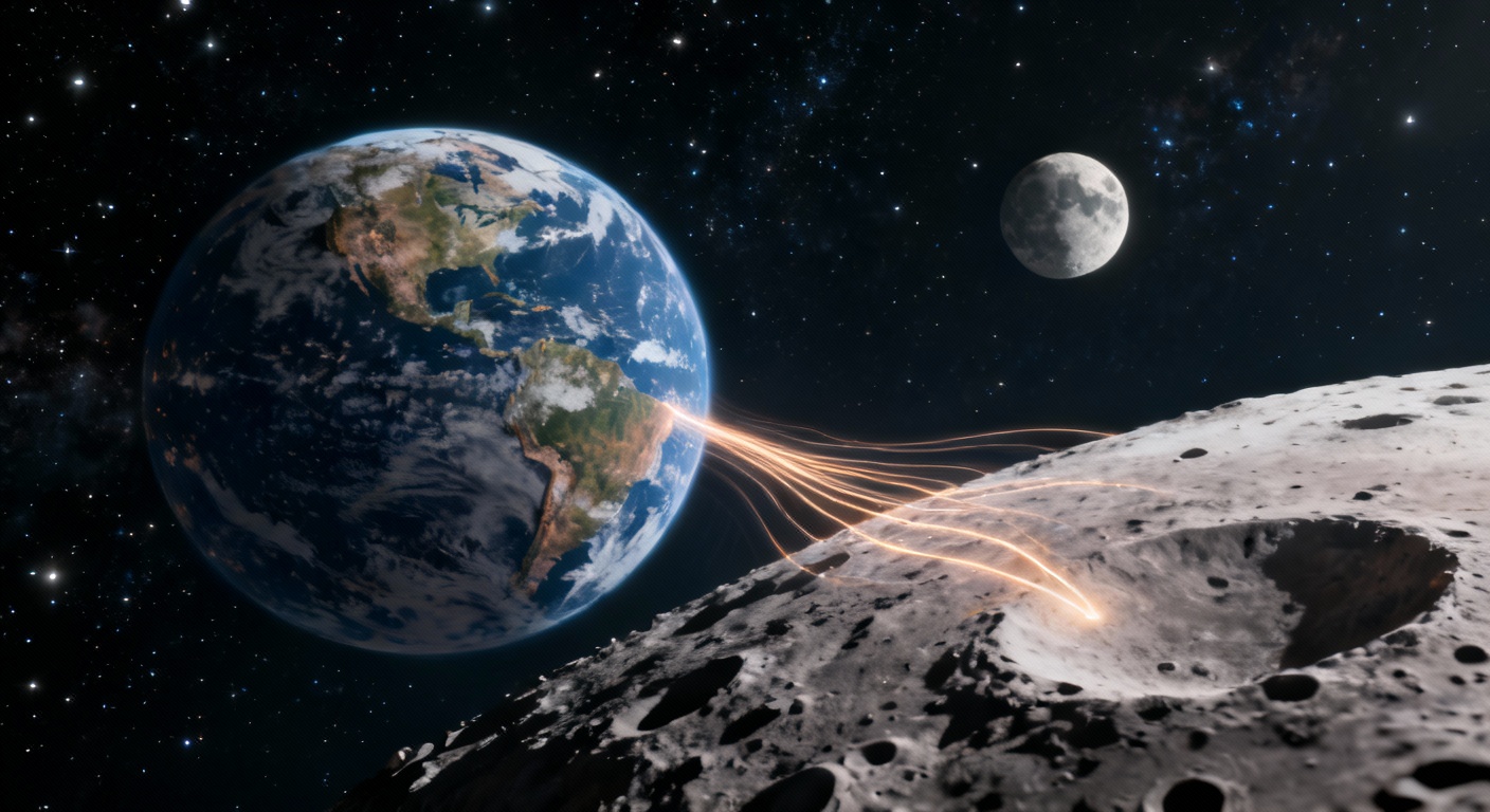 Notre bouclier magnétique a une fuite : comment la Terre a "pollué" la Lune pendant des milliards d'années