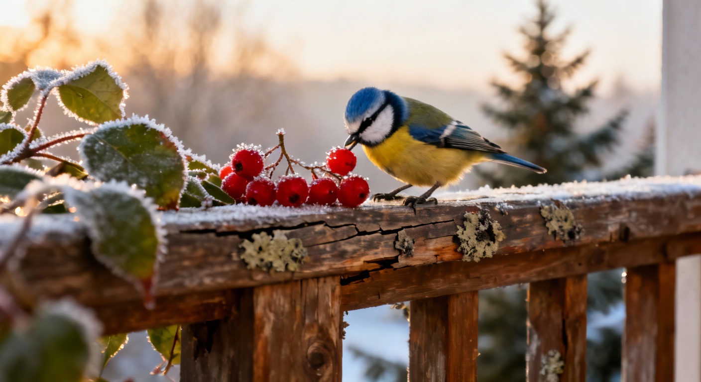 L'astuce fruitée insoupçonnée qui attire inévitablement les mésanges sur votre balcon