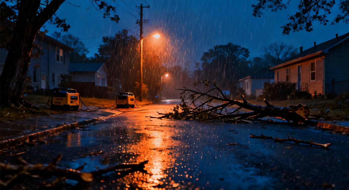 La côte atlantique paralysée : plus de 150 000 foyers dans le noir après une violente tempête de vent
