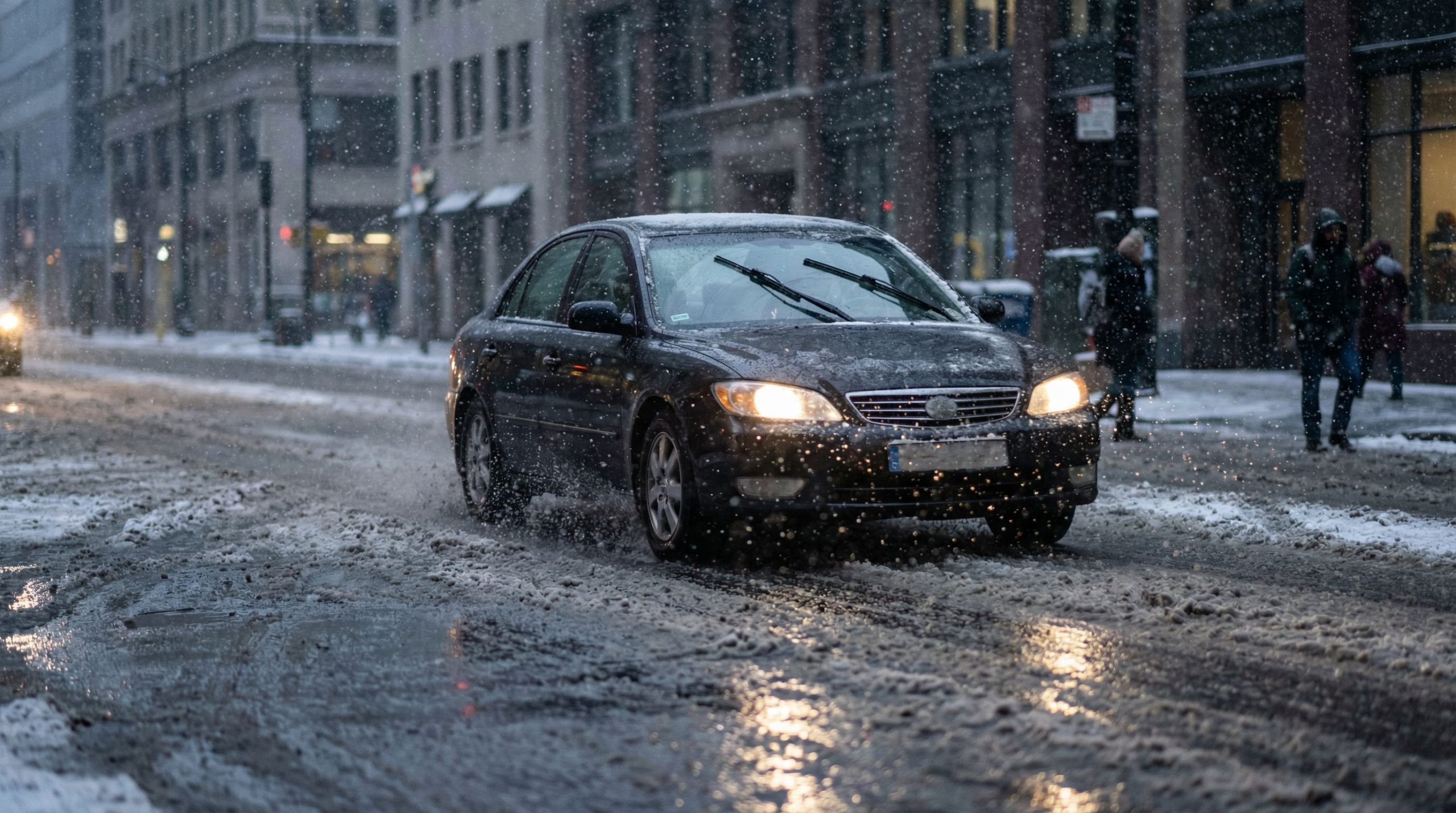 Un cocktail météo corsé s'invite à Québec : neige, grésil et routes glissantes au menu