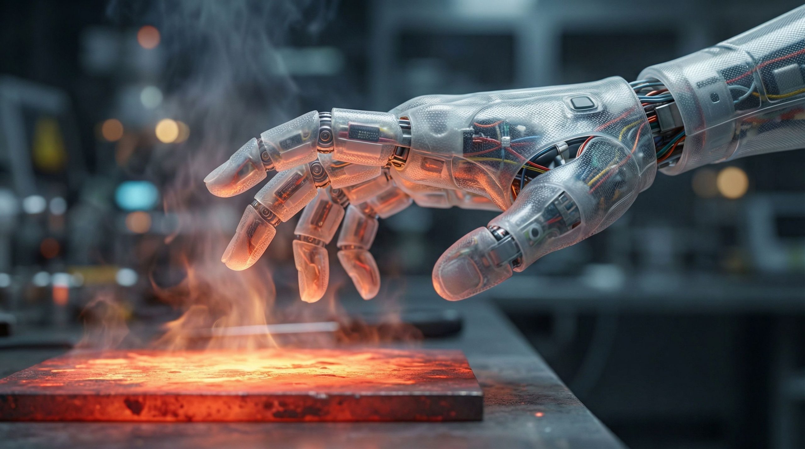 Une peau artificielle révolutionnaire permet aux robots de ressentir la douleur