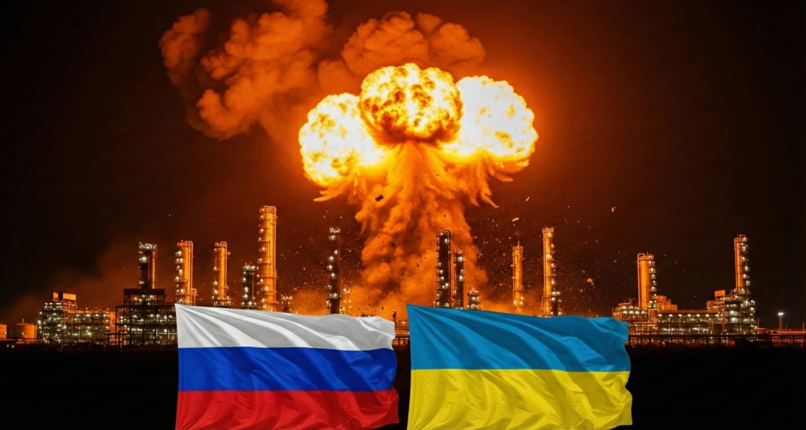 L’Ukraine frappe de nuit : drones contre un port russe et une raffinerie à 700 km du front