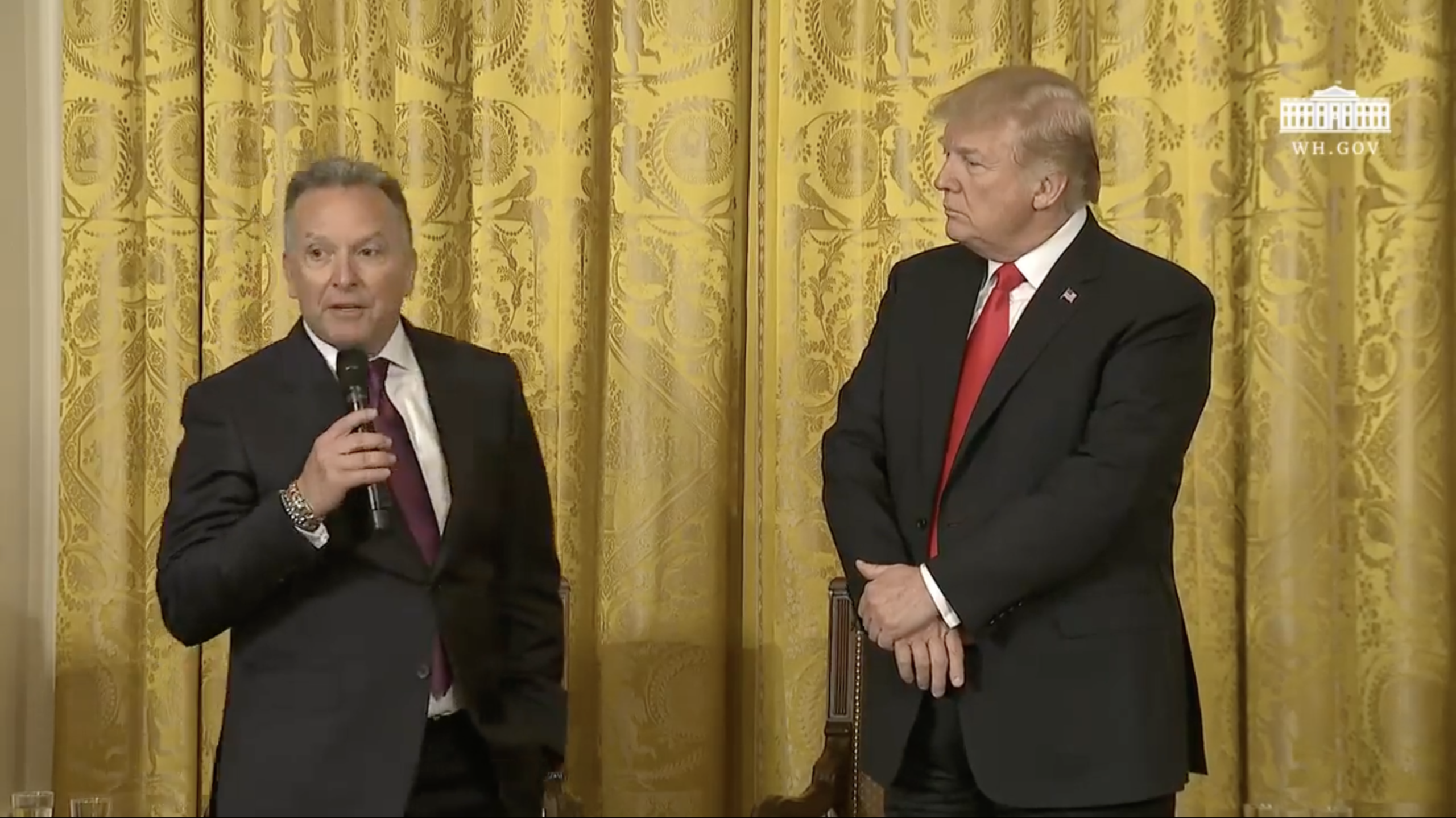 Photo de Steve Witkoff, envoyé spécial américain, possiblement en compagnie de Donald Trump ou lors 