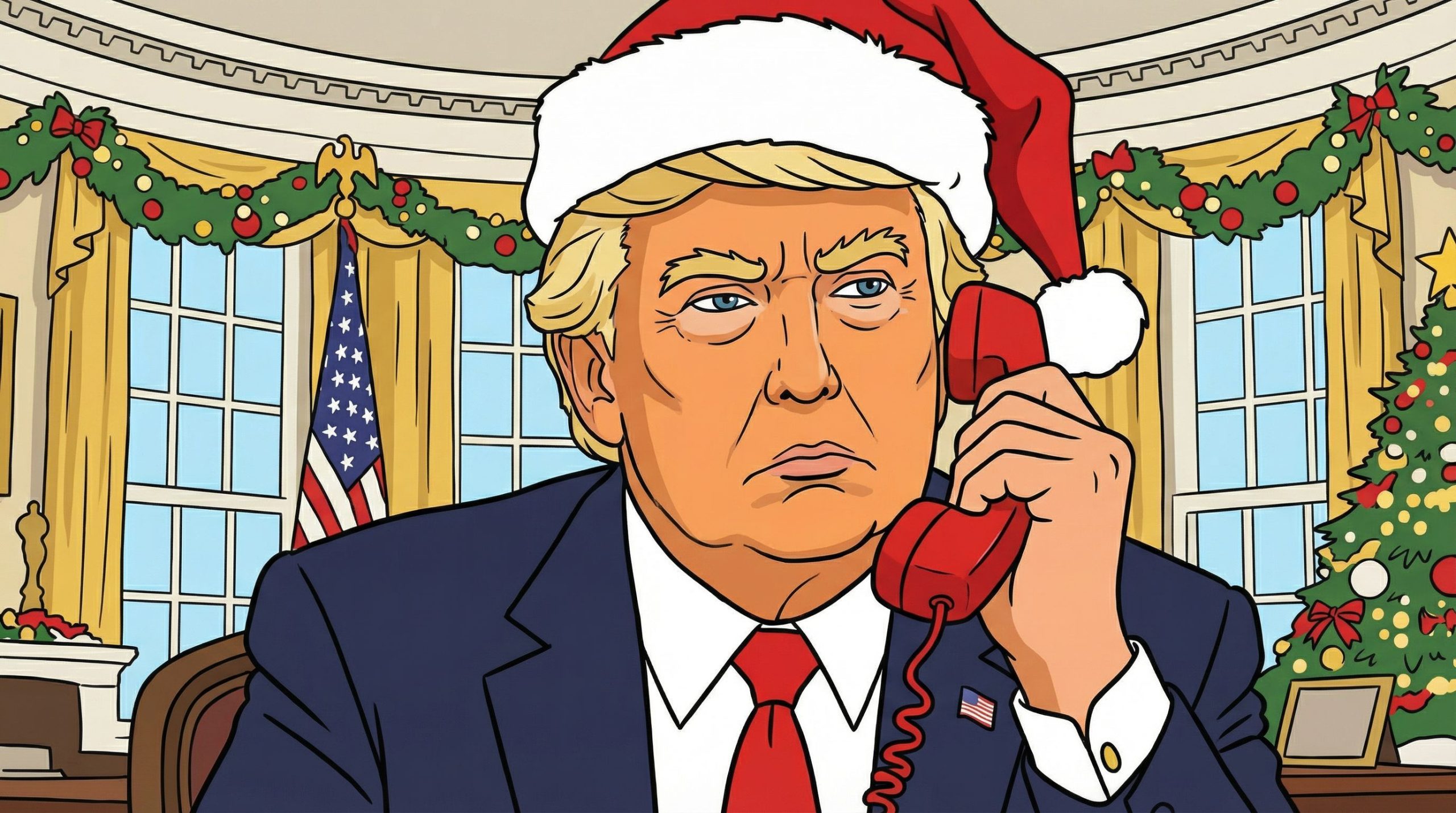 L&rsquo;échange étrange de Donald Trump avec des enfants à propos du Père Noël et de l&rsquo;« infiltration »