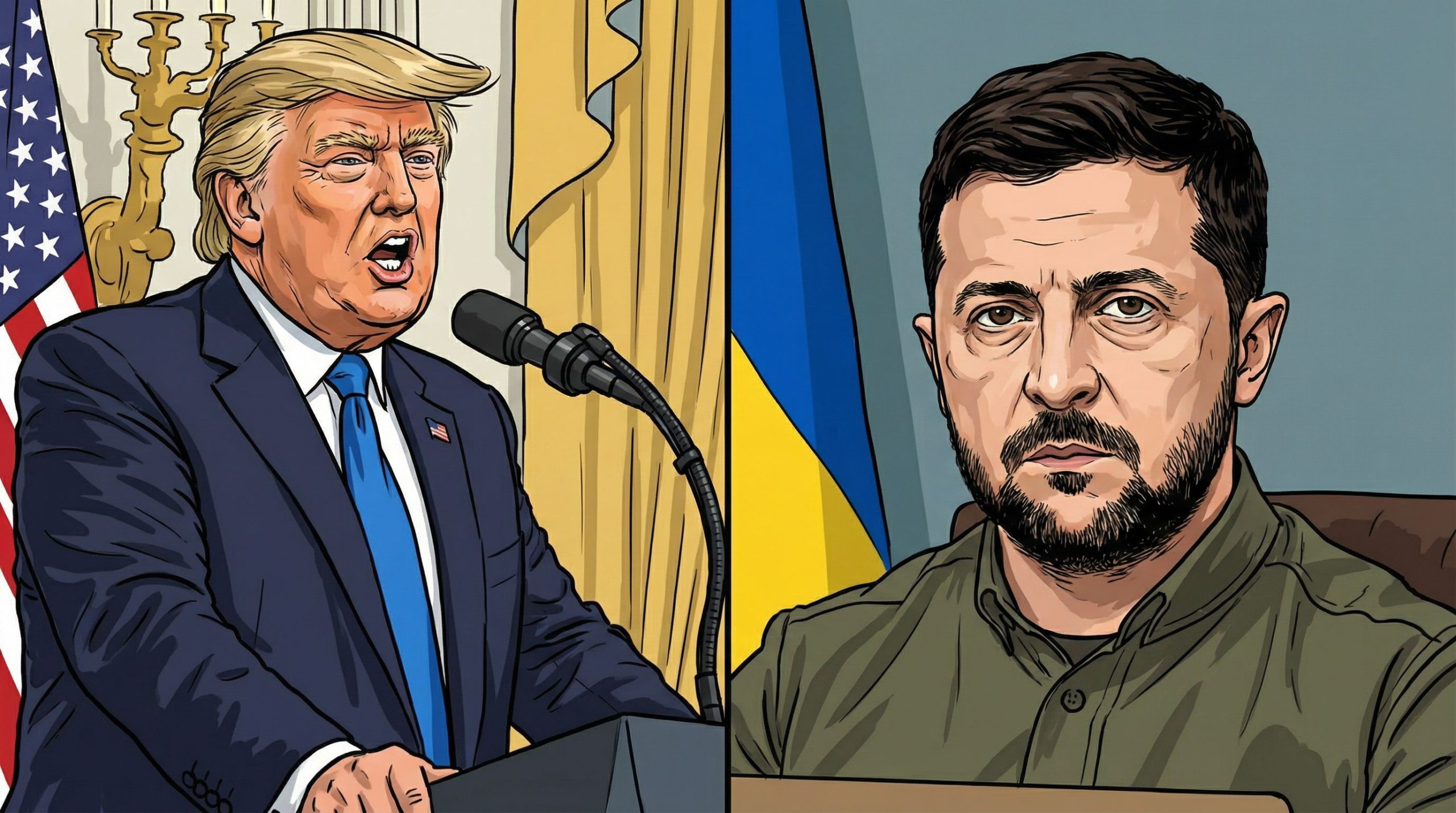 Trump critique sévèrement zelensky sur la proposition de paix américaine