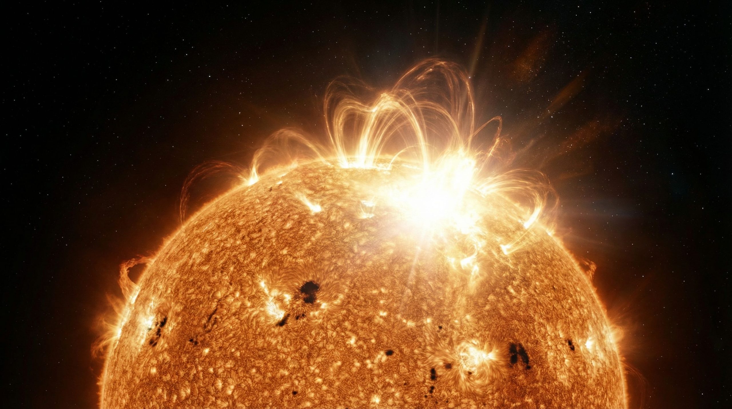 Une éruption spectaculaire repérée tout près de nous par la sonde Einstein