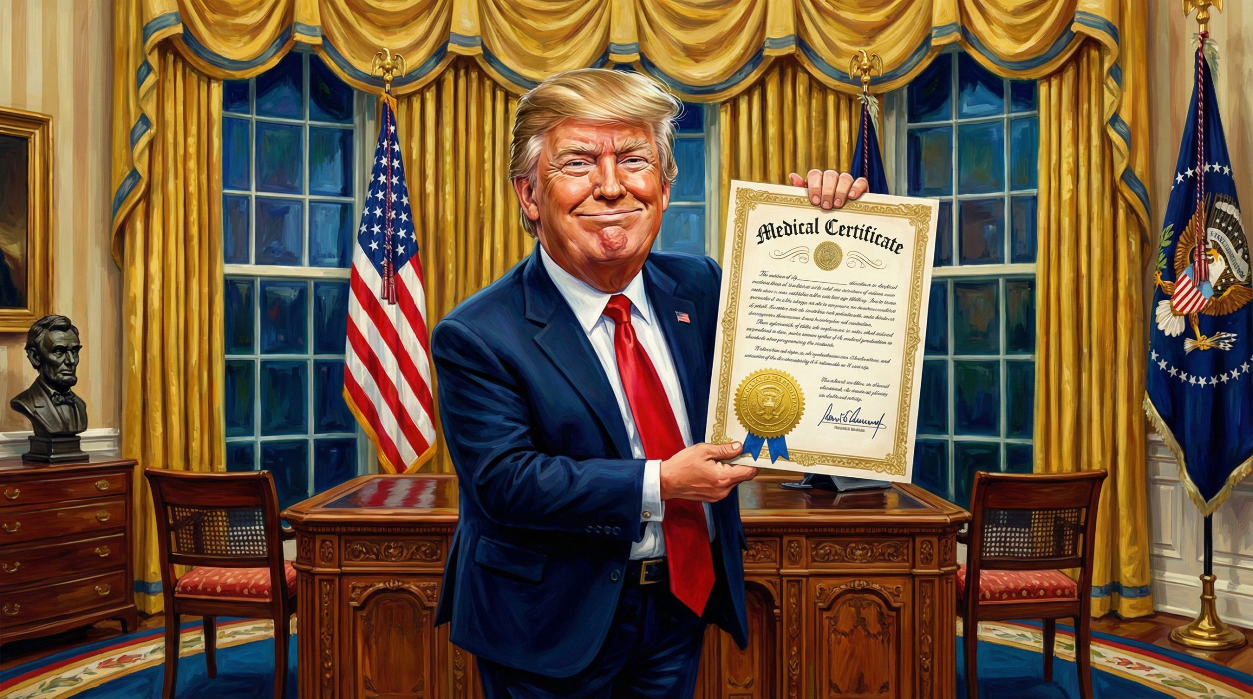 Trump, 79 ans, jure avoir une santé de fer : entre aspirine et « clignements d’yeux », ses explications lunaires