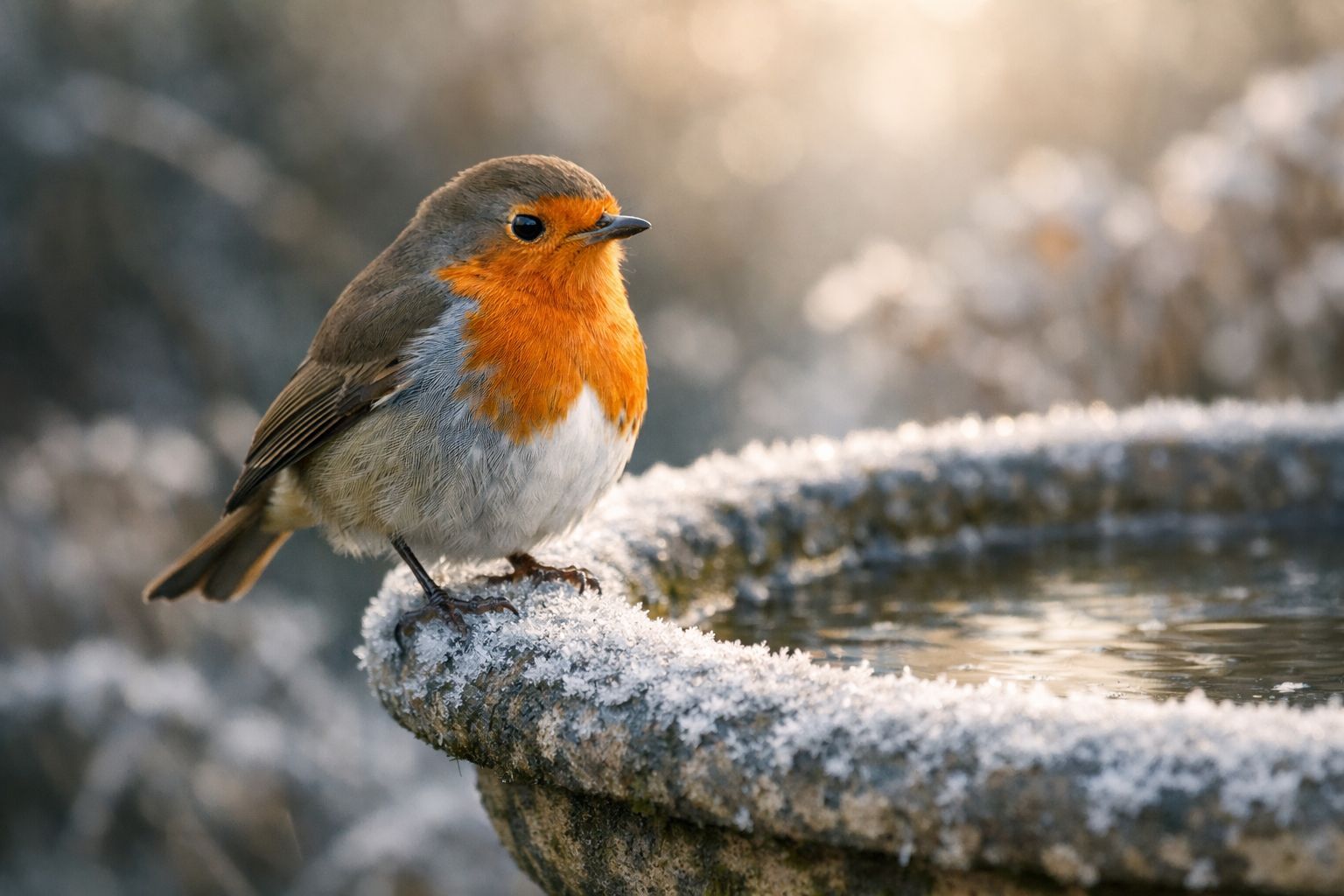 Vague de froid : l&rsquo;astuce méconnue (et naturelle) pour empêcher l&rsquo;eau des oiseaux de geler