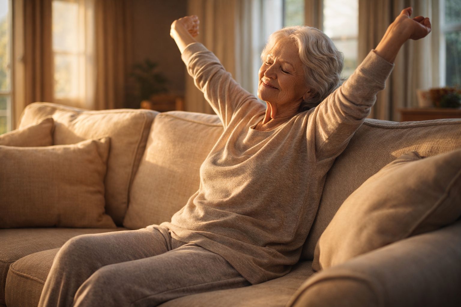 Yoga sur le canapé : 5 positions confortables pour rester actif sans s'en rendre compte !