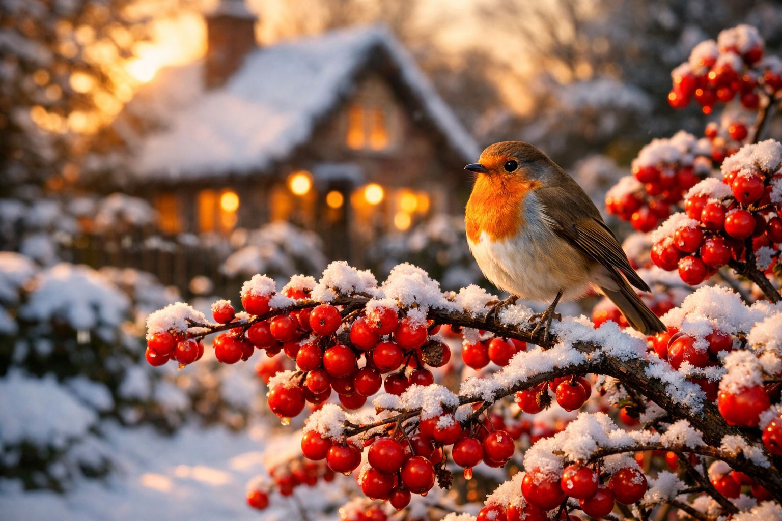Mésanges, rouges-gorges et compagnie : comment transformer votre jardin en refuge hivernal grâce aux baies colorées